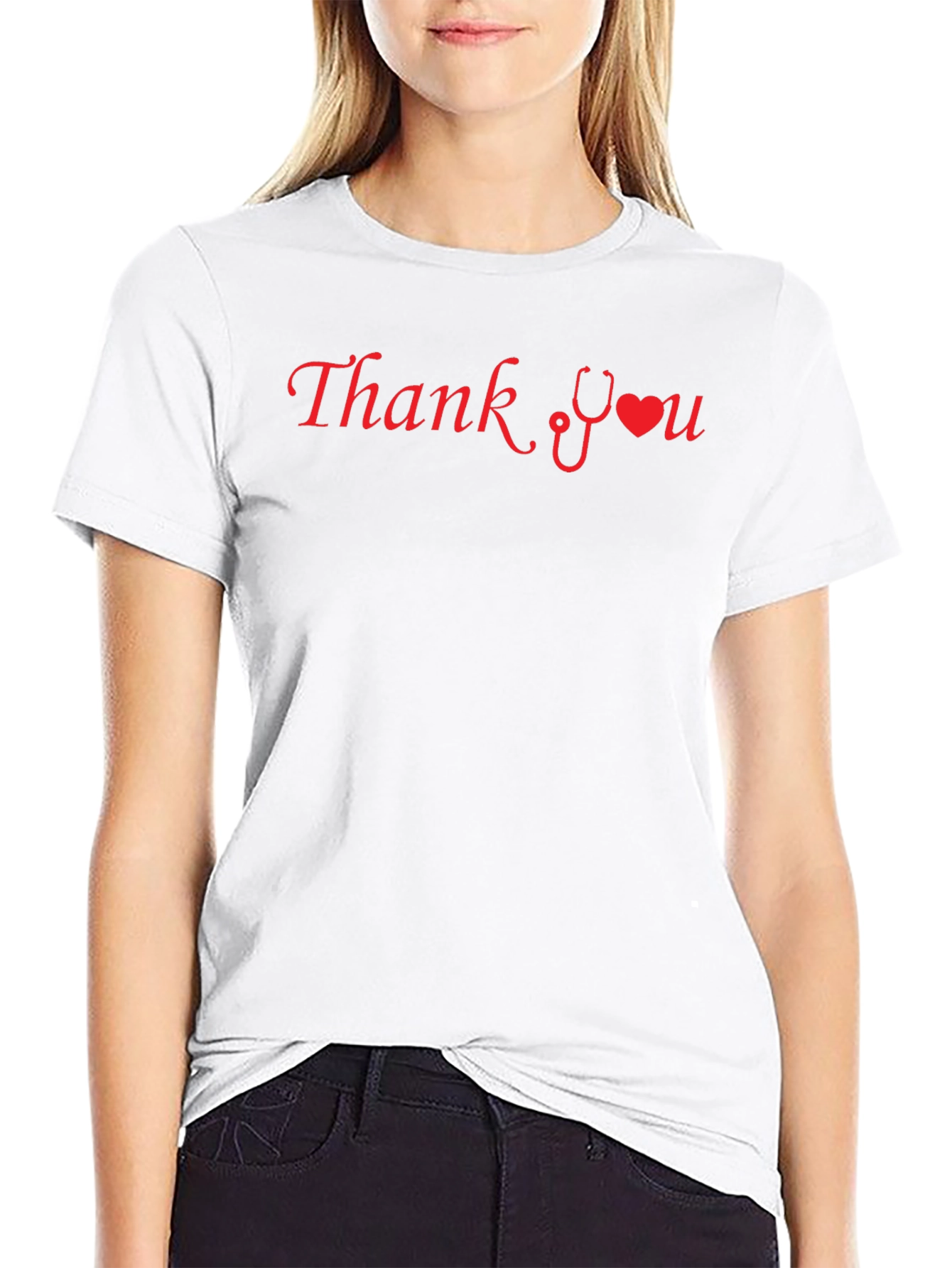 Thank You Healthcare Workers Black T-Shirt