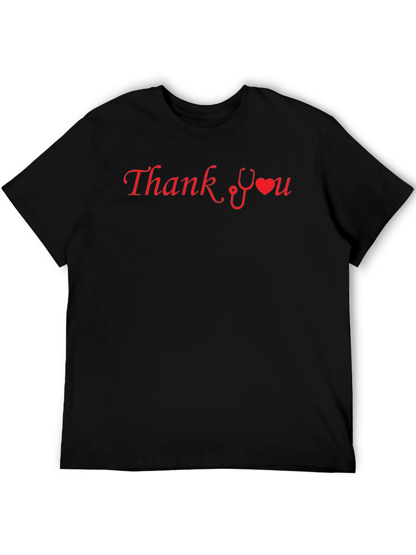 Thank You Healthcare Workers Black T-Shirt