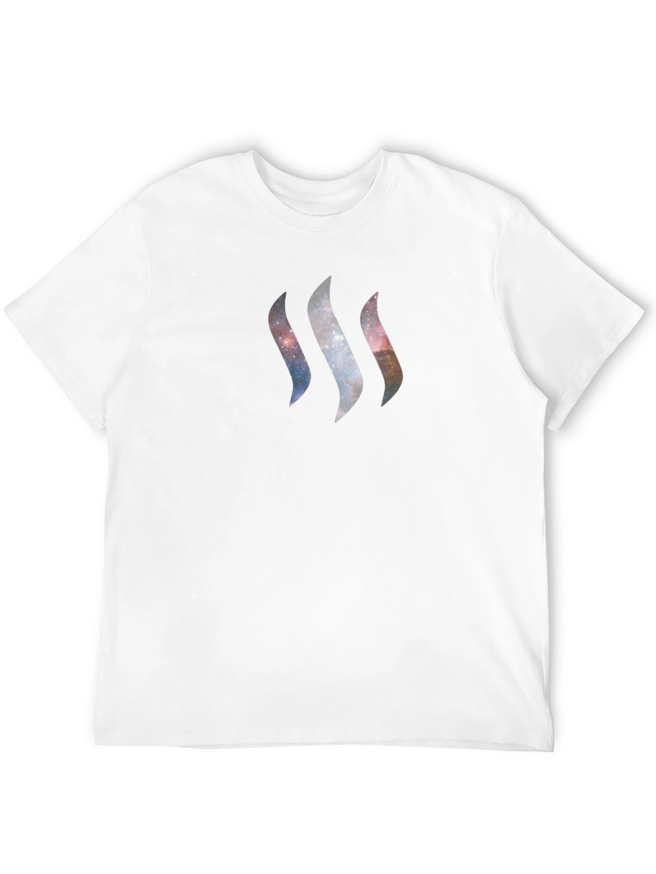 Cosmic Stream T-Shirt - Galaxy Design Black Tee
