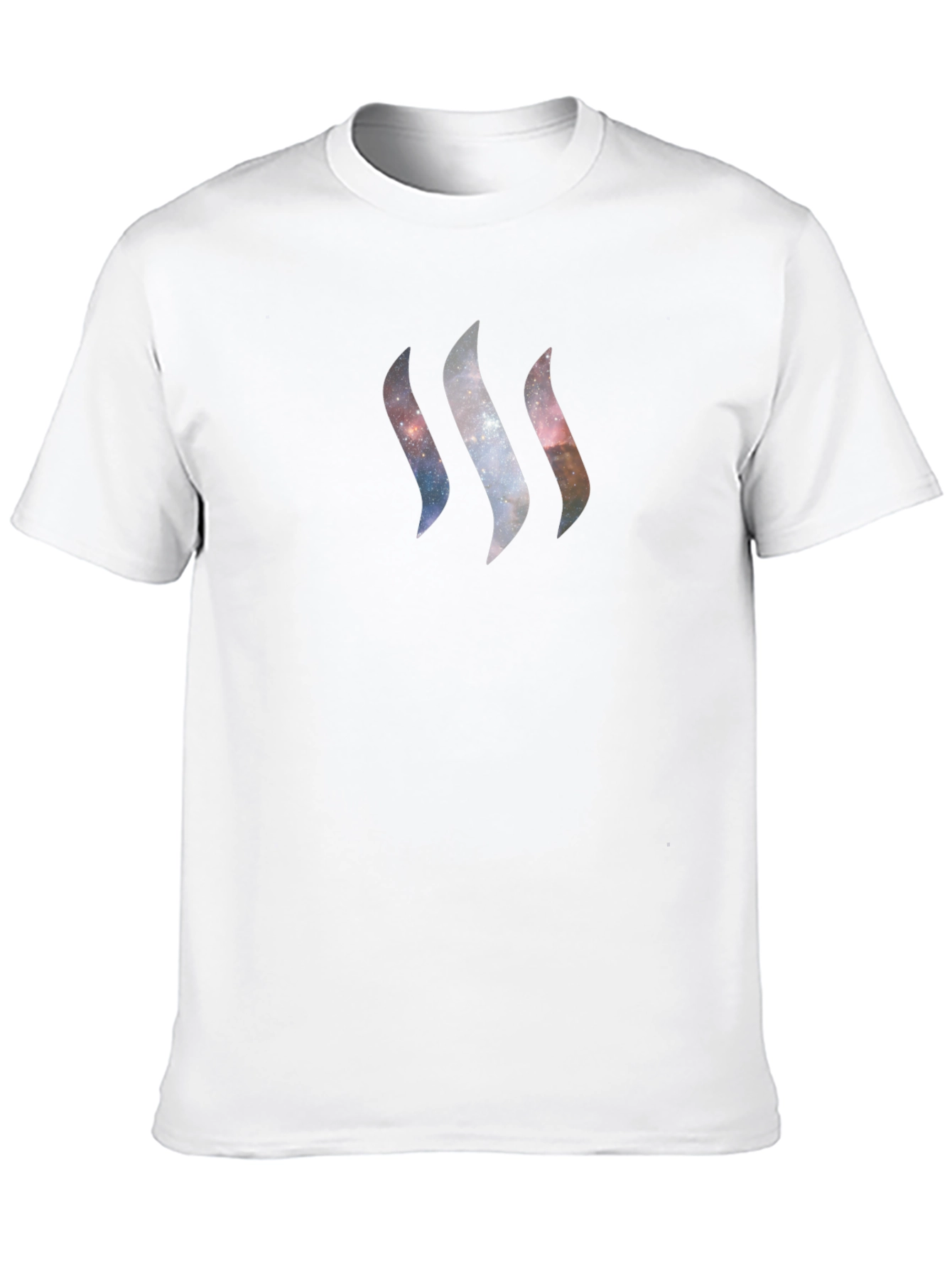 Cosmic Stream T-Shirt - Galaxy Design Black Tee