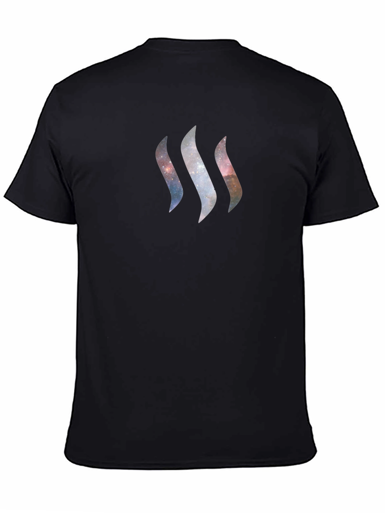 Cosmic Stream T-Shirt - Galaxy Design Black Tee