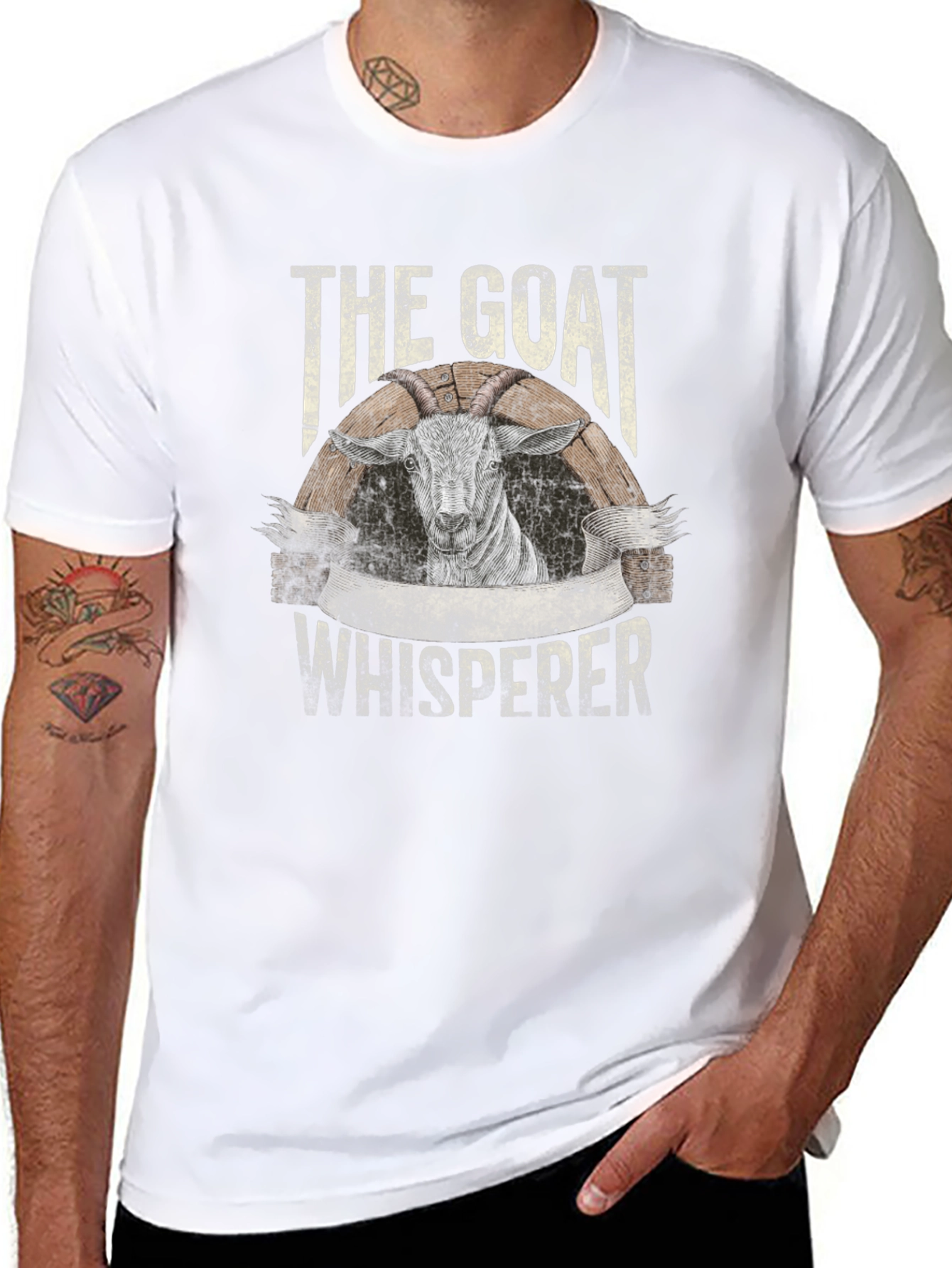 The Goat Whisperer T-Shirt - Black Graphic Tee