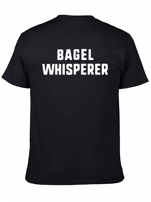 Bagel Whisperer Graphic Tee - Mens Funny Food T-Shirt