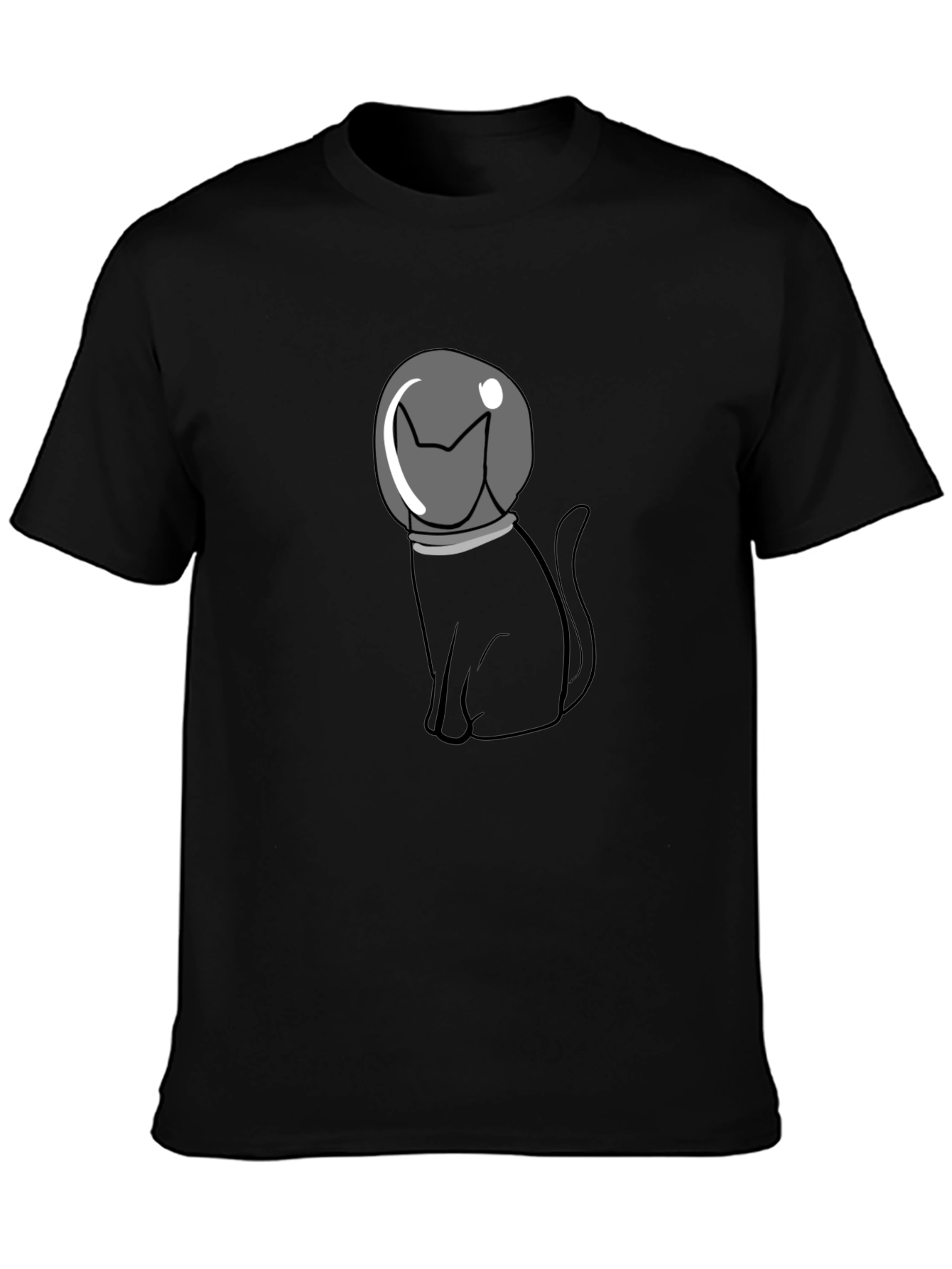 Astronaut Cat Graphic T-Shirt