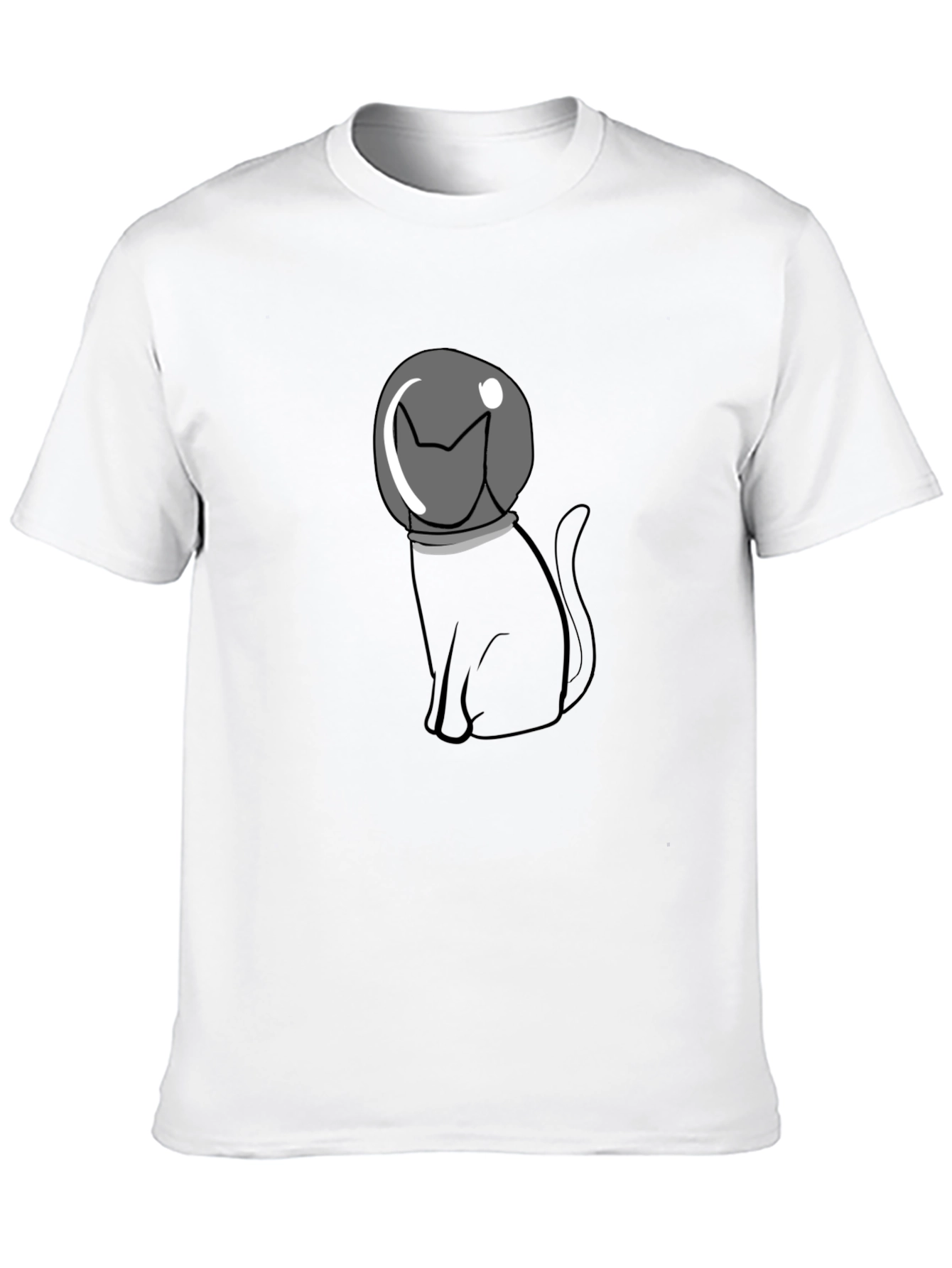 Astronaut Cat Graphic T-Shirt