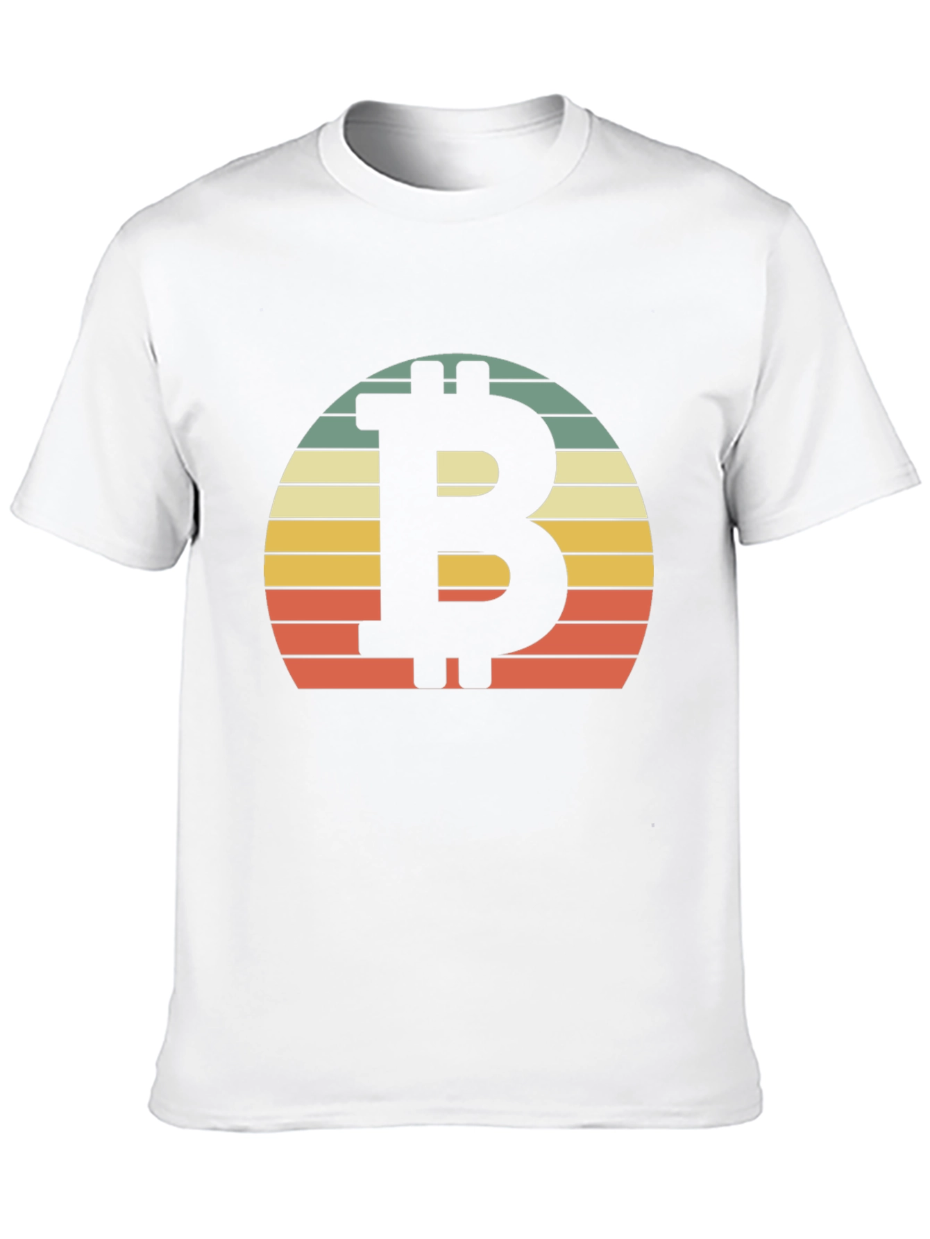 Bitcoin Sunset Graphic Tee - Crypto Retro Style