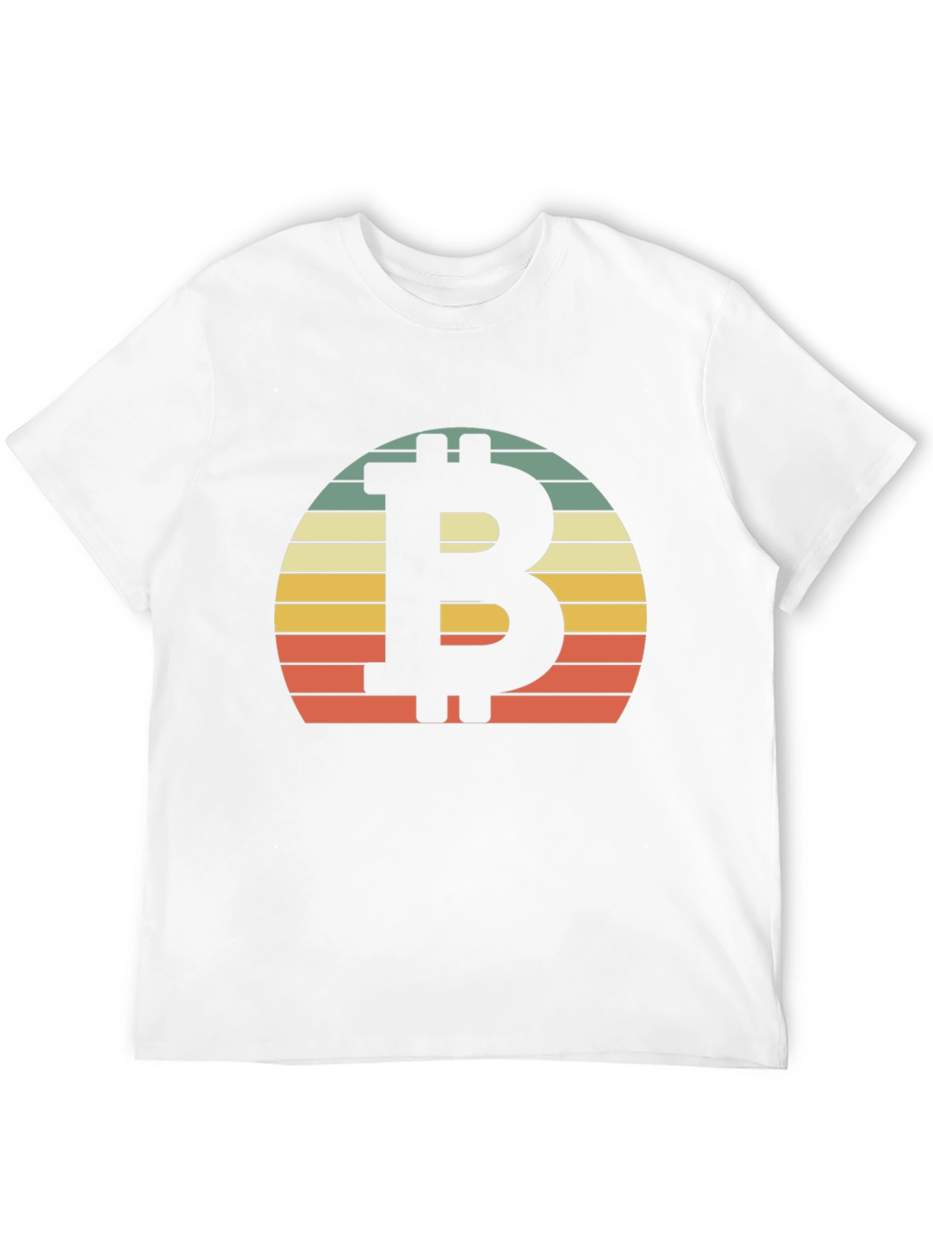 Bitcoin Sunset Graphic Tee - Crypto Retro Style