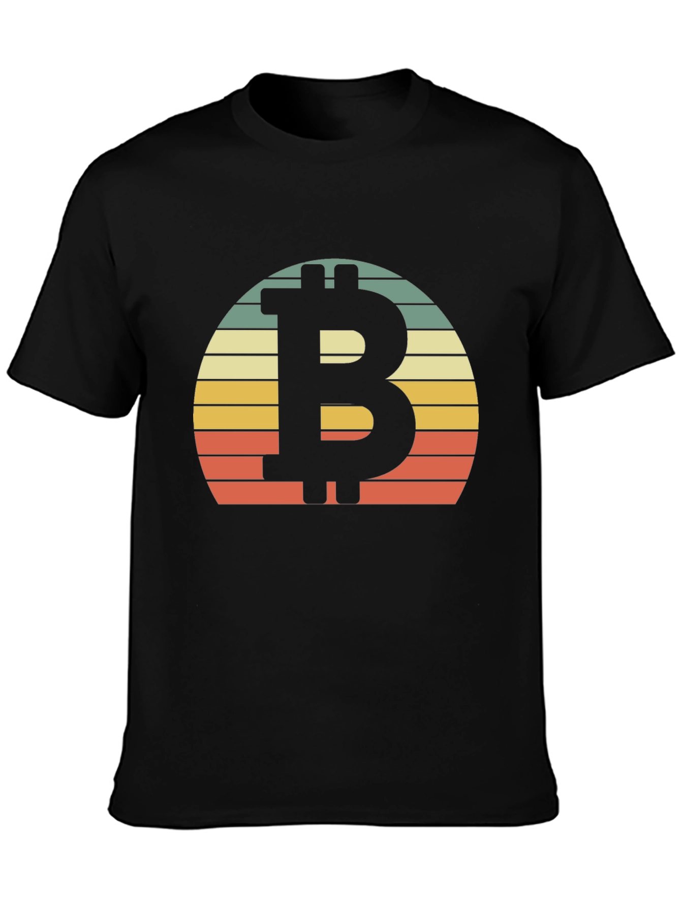 Bitcoin Sunset Graphic Tee - Crypto Retro Style