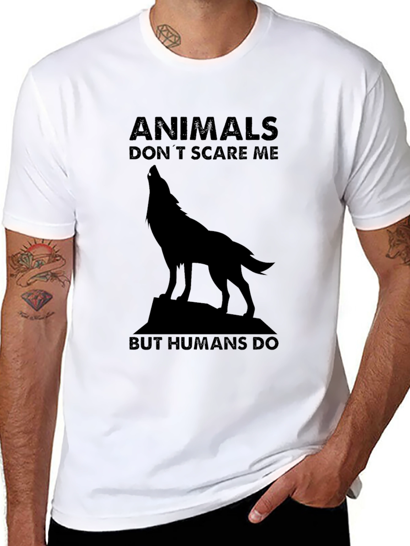 Animals Dont Scare Me T-Shirt