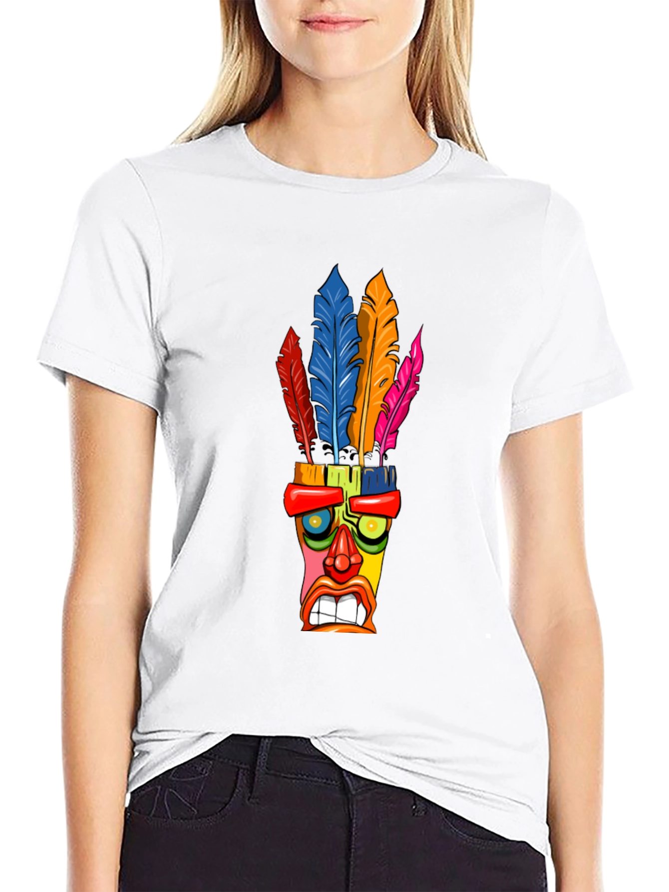 Colorful Tiki Mask T-Shirt