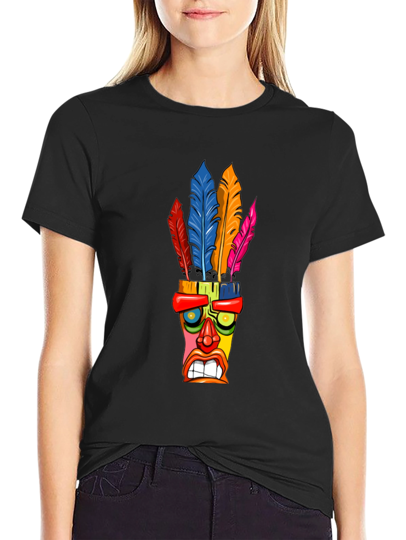 Colorful Tiki Mask T-Shirt