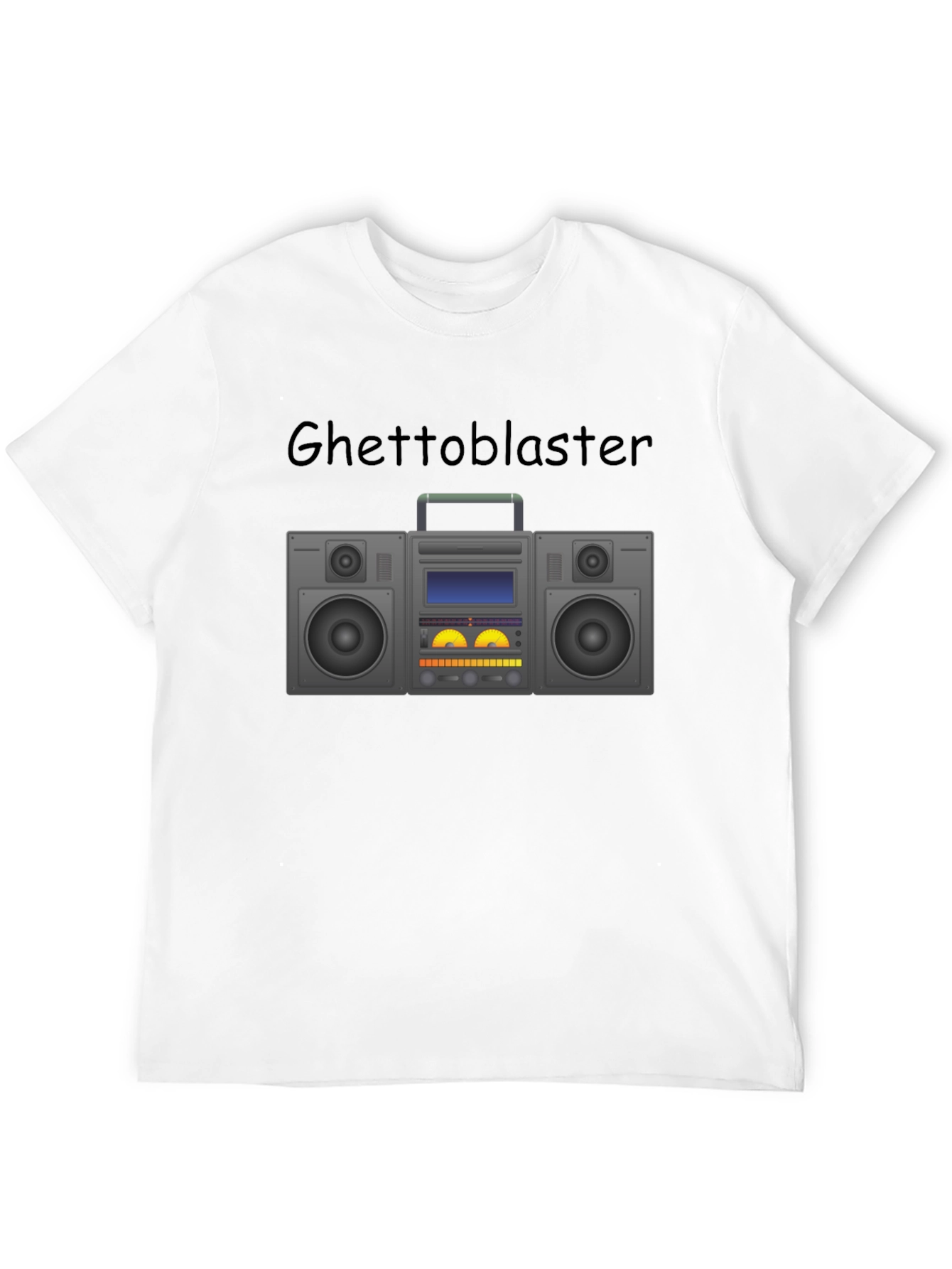 Retro Ghetto Blaster Graphic Tee - Boombox T-Shirt
