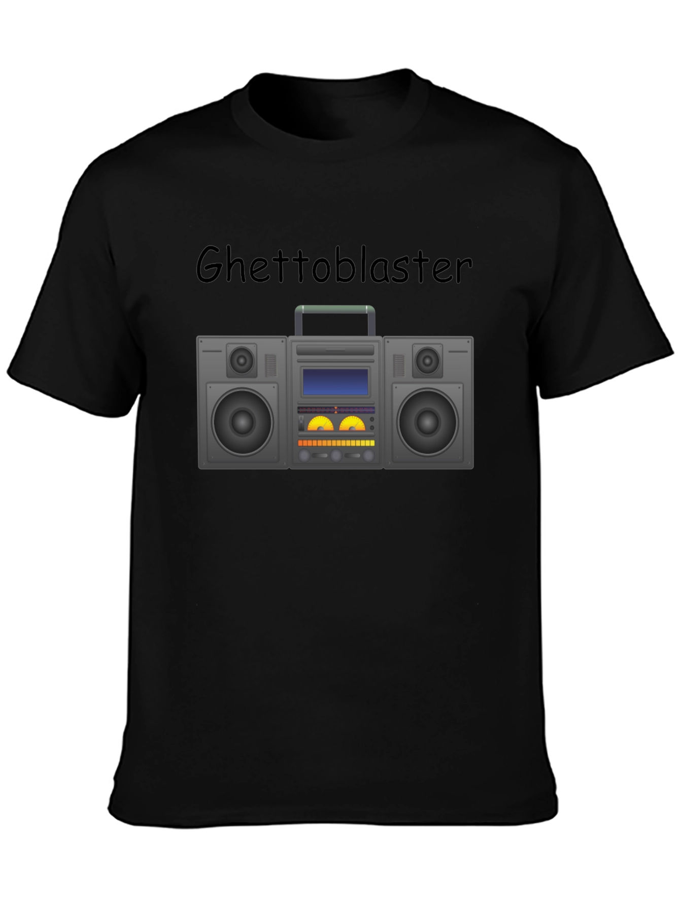 Retro Ghetto Blaster Graphic Tee - Boombox T-Shirt