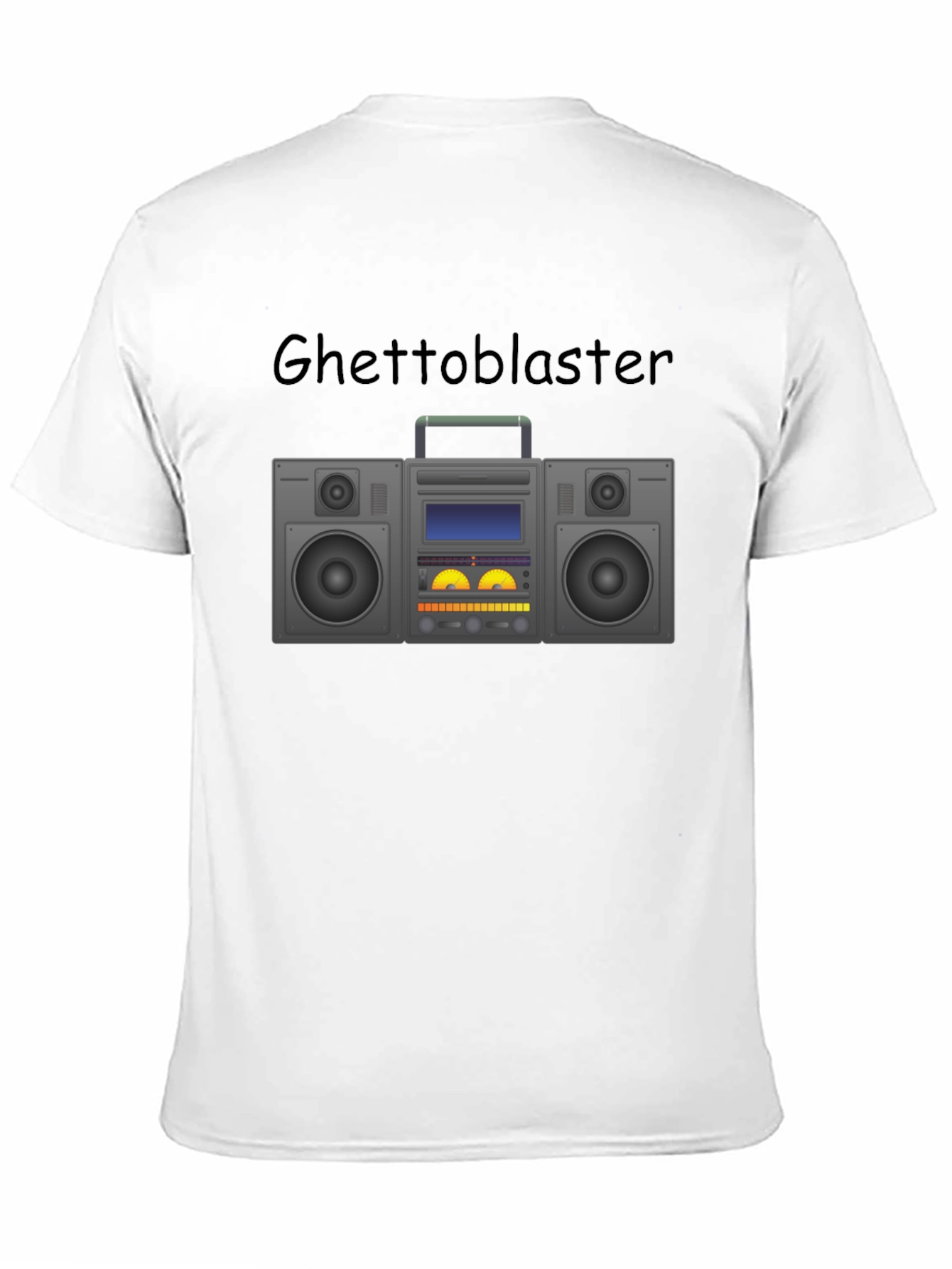 Retro Ghetto Blaster Graphic Tee - Boombox T-Shirt