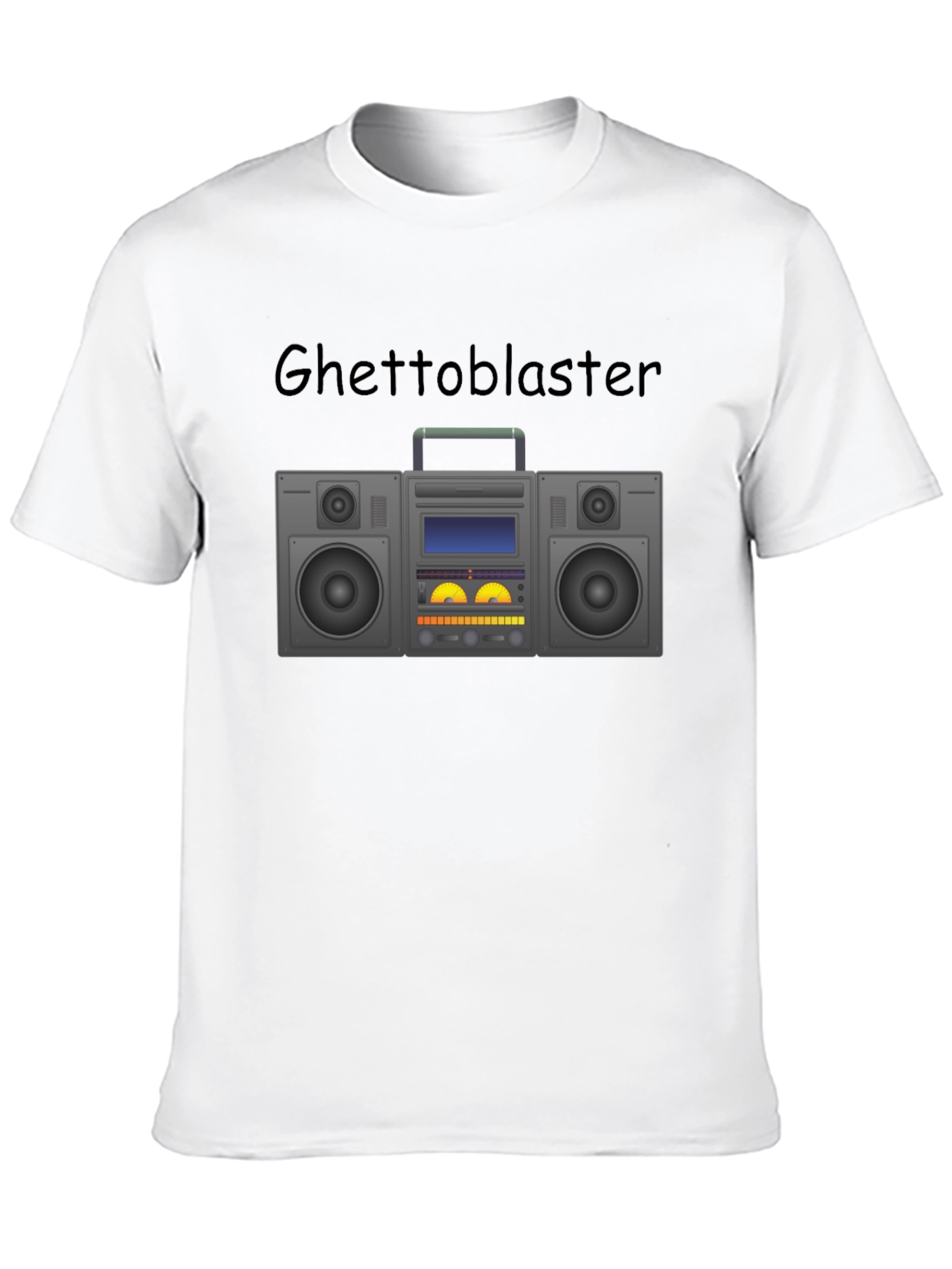 Retro Ghetto Blaster Graphic Tee - Boombox T-Shirt