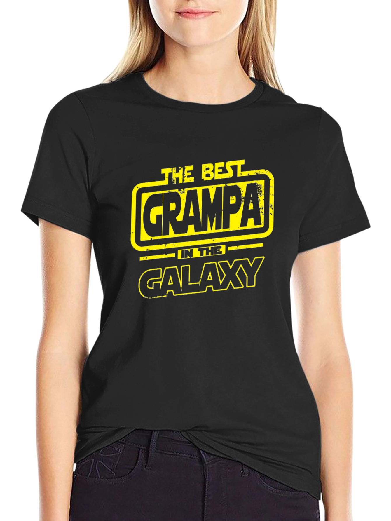 The Best Grampa in the Galaxy Black T-Shirt
