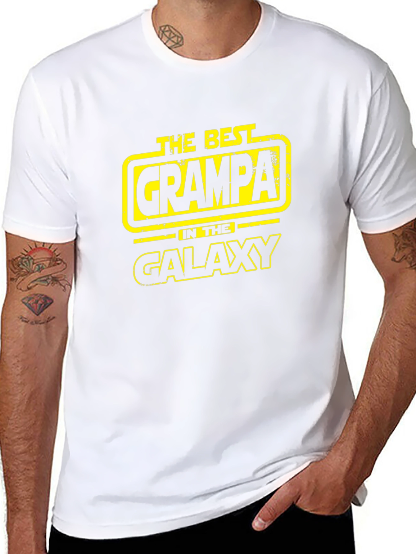 The Best Grampa in the Galaxy Black T-Shirt