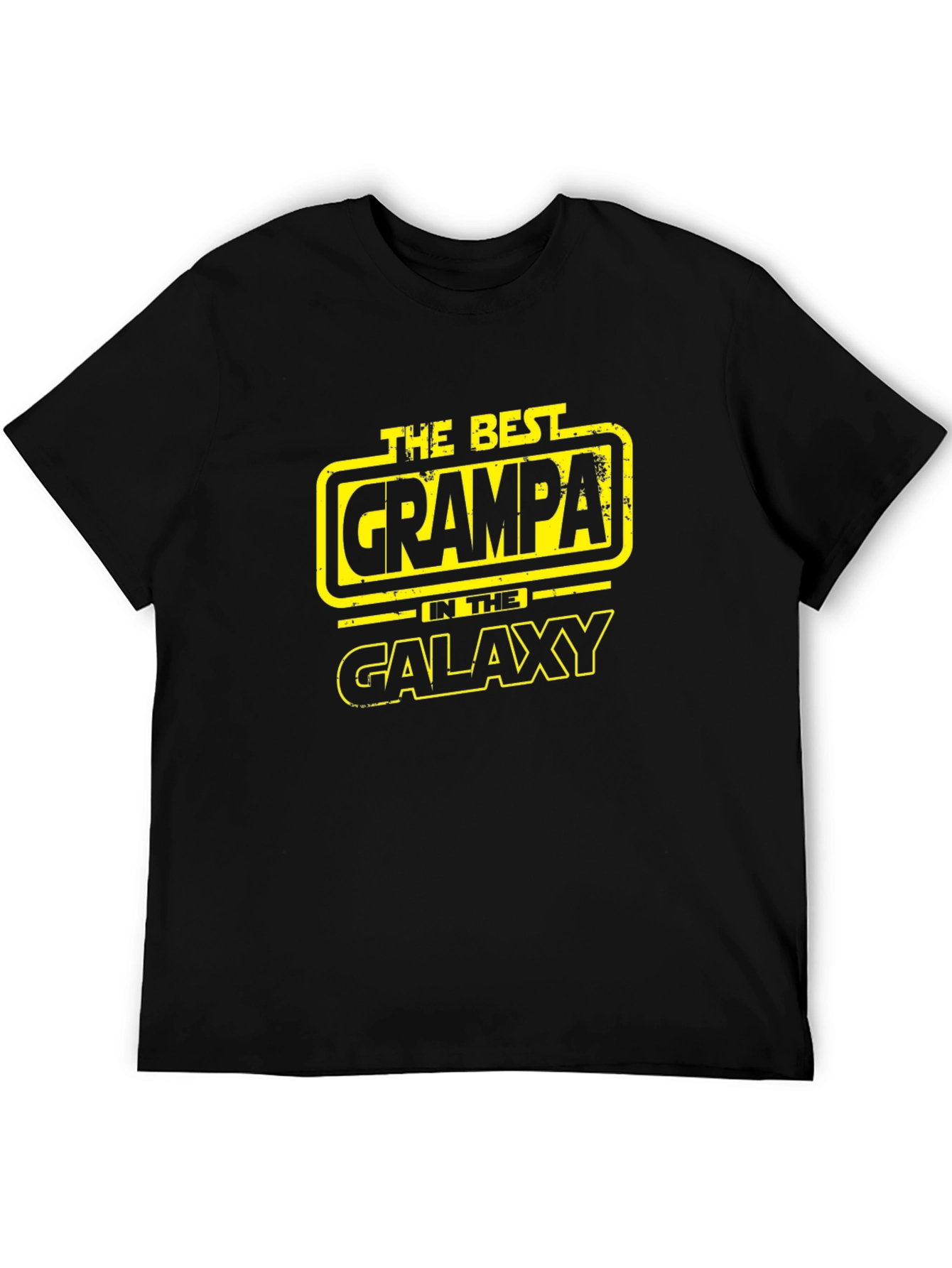The Best Grampa in the Galaxy Black T-Shirt