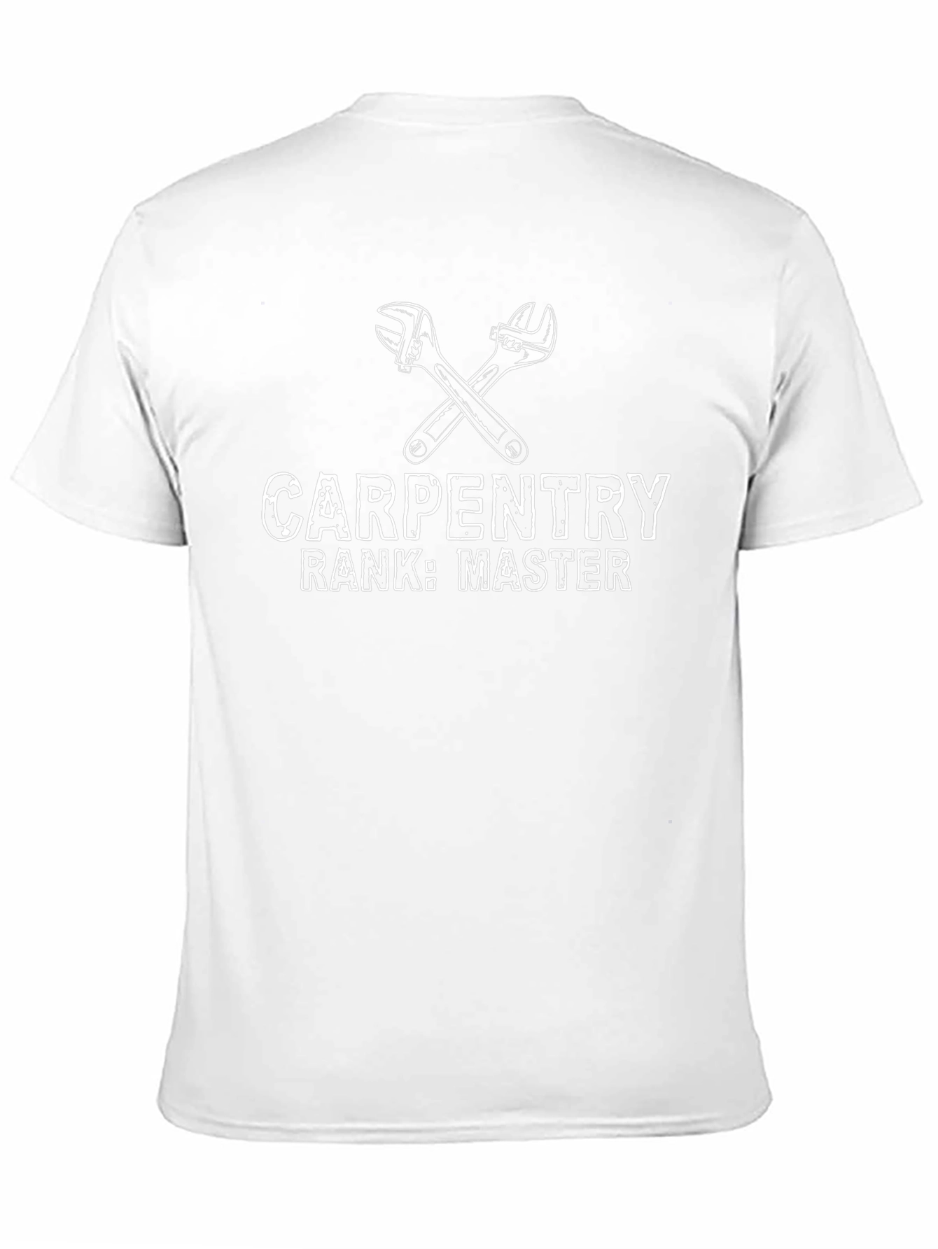 Carpentry Master T-Shirt - Black Crew Neck