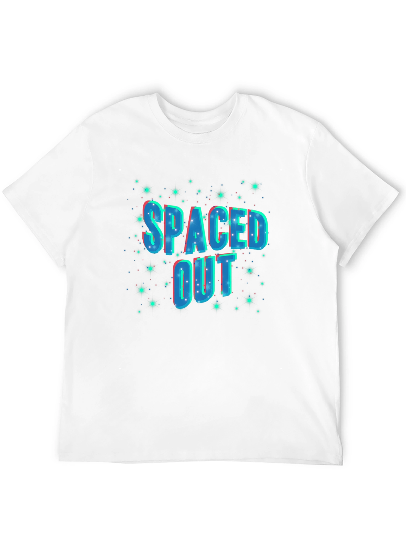 Spaced Out Graphic Black T-Shirt