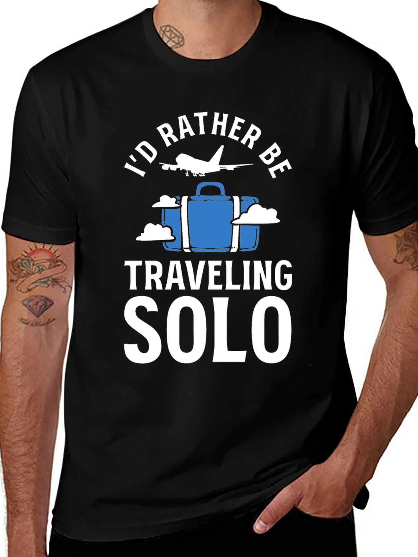 Solo Traveler Black T-Shirt