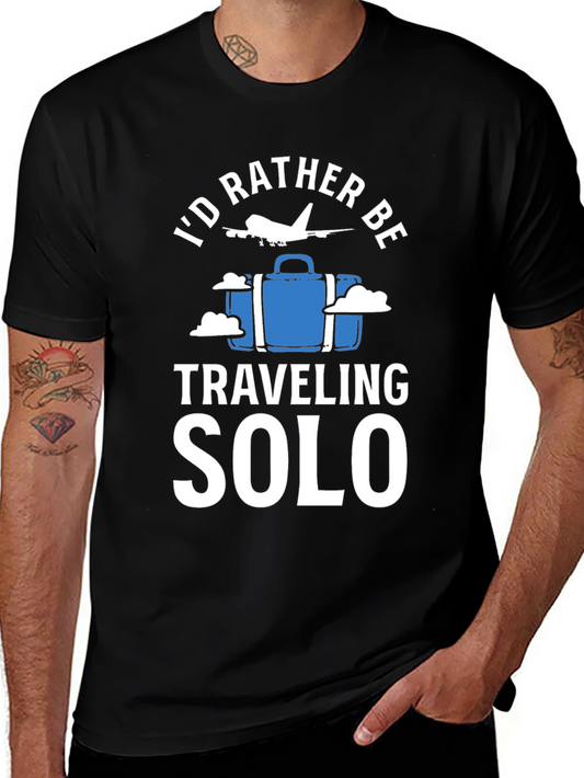 Solo Traveler Black T-Shirt