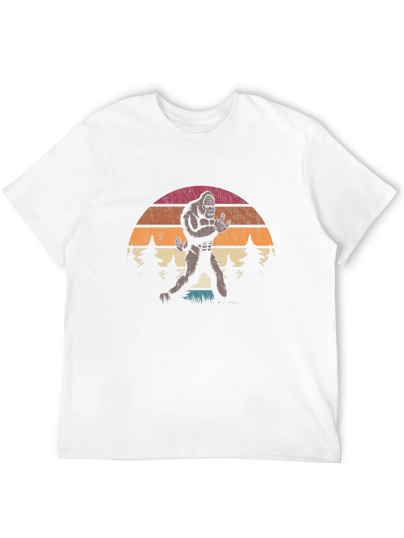 Bigfoot Sunset T-Shirt - Rock On Retro Design
