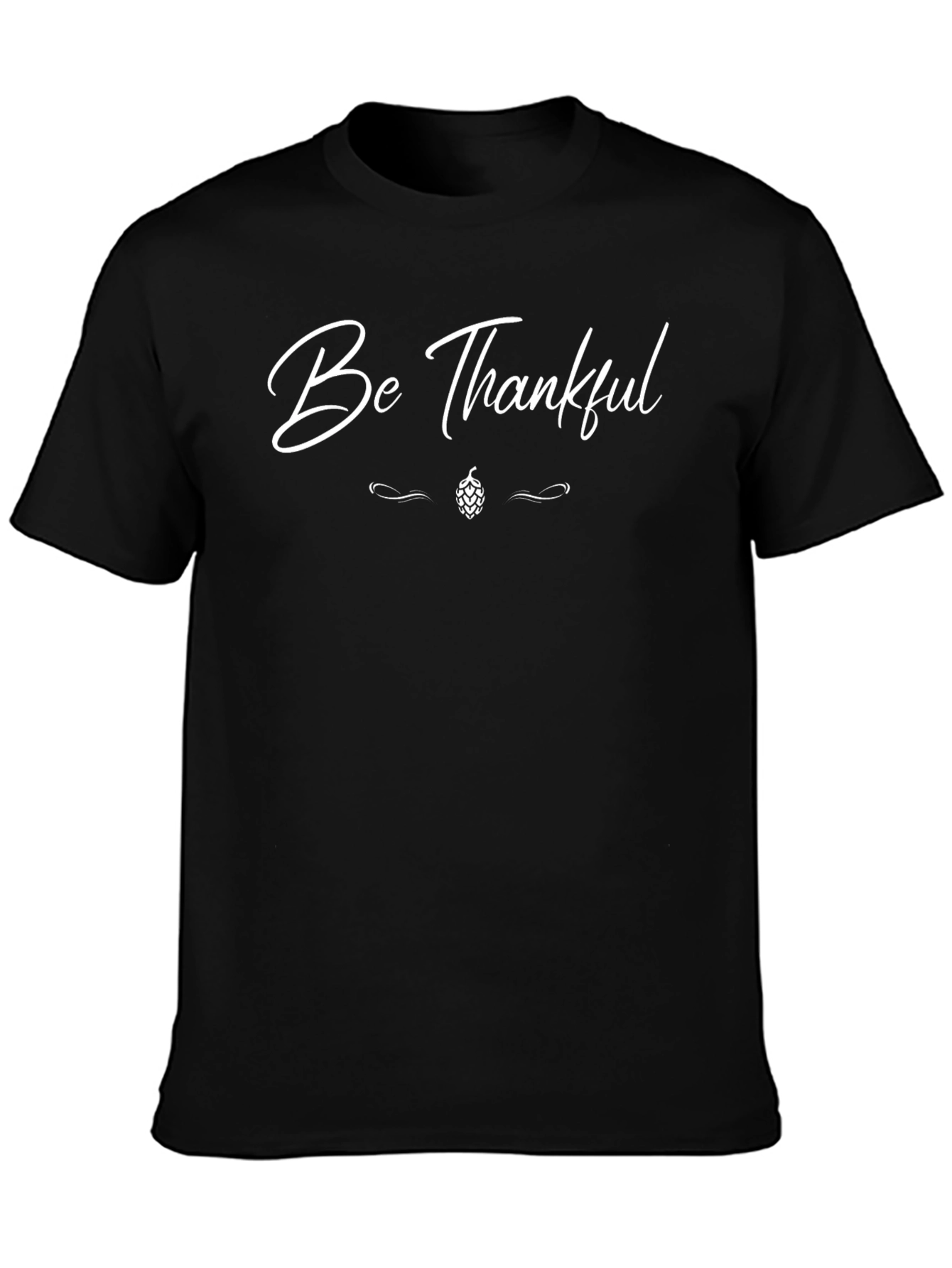 Be Thankful Black Graphic Tee