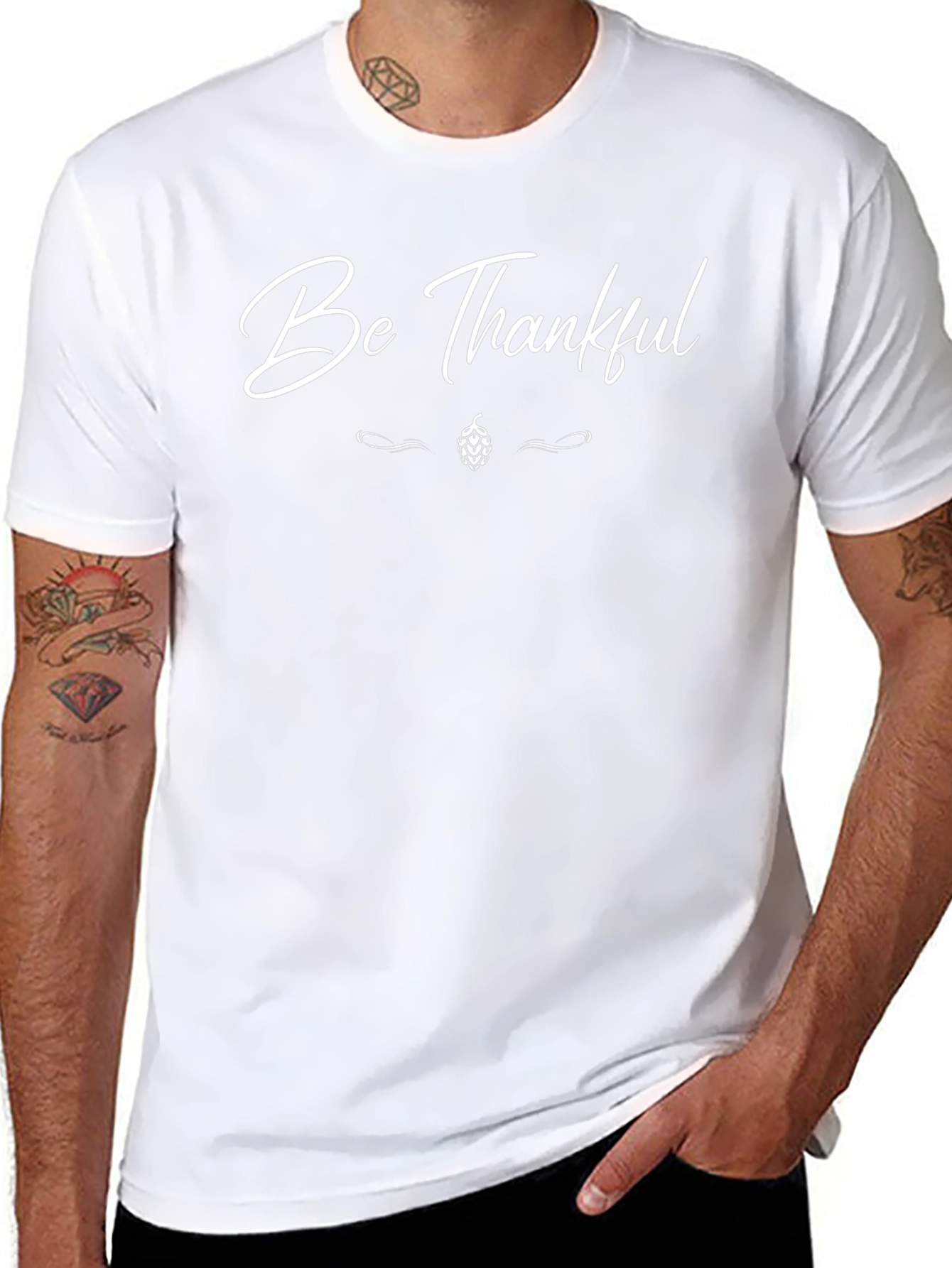 Be Thankful Black Graphic Tee