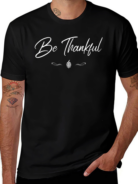 Be Thankful Black Graphic Tee
