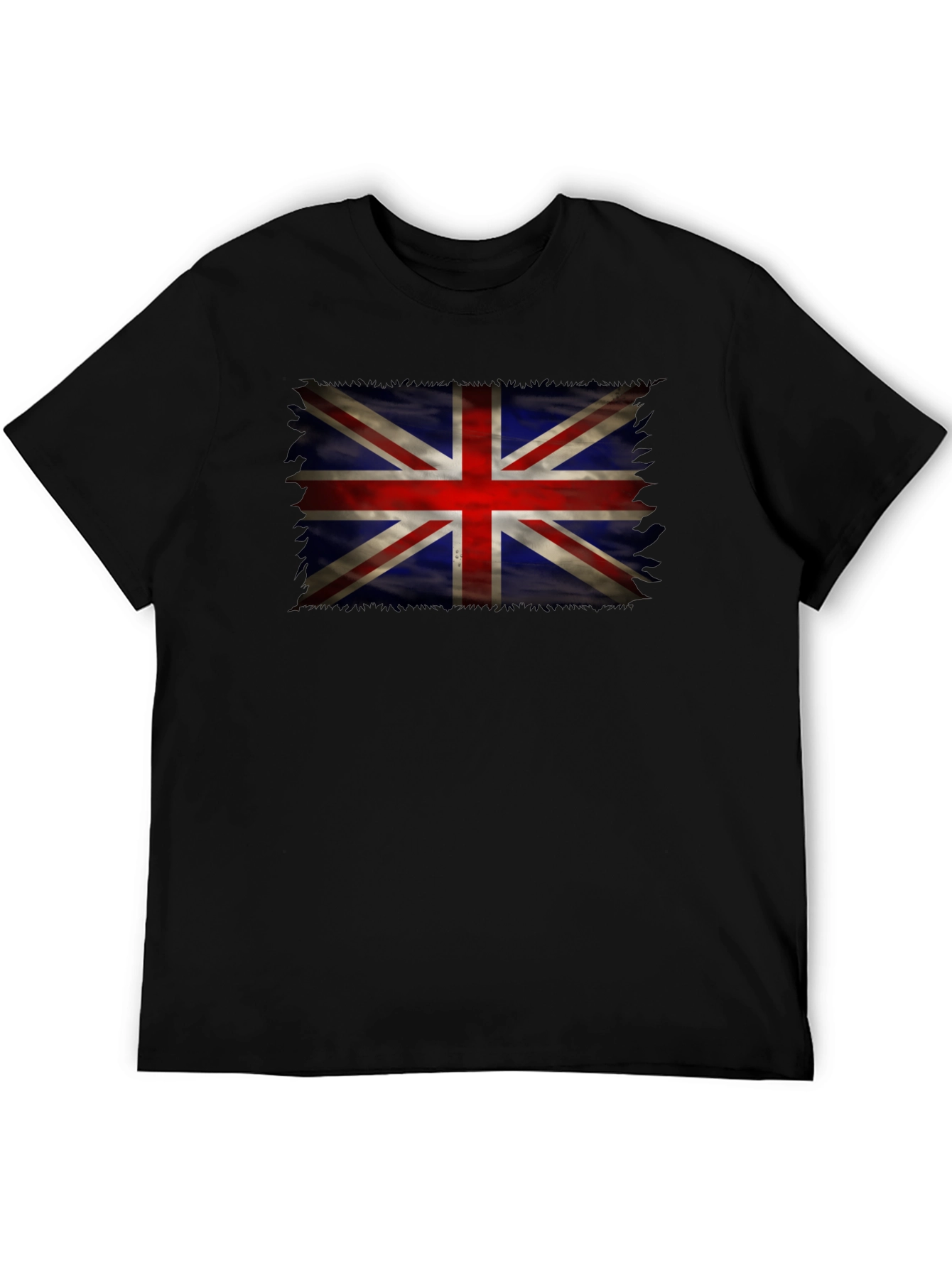 Union Jack Flag Graphic Tee - Distressed UK Design