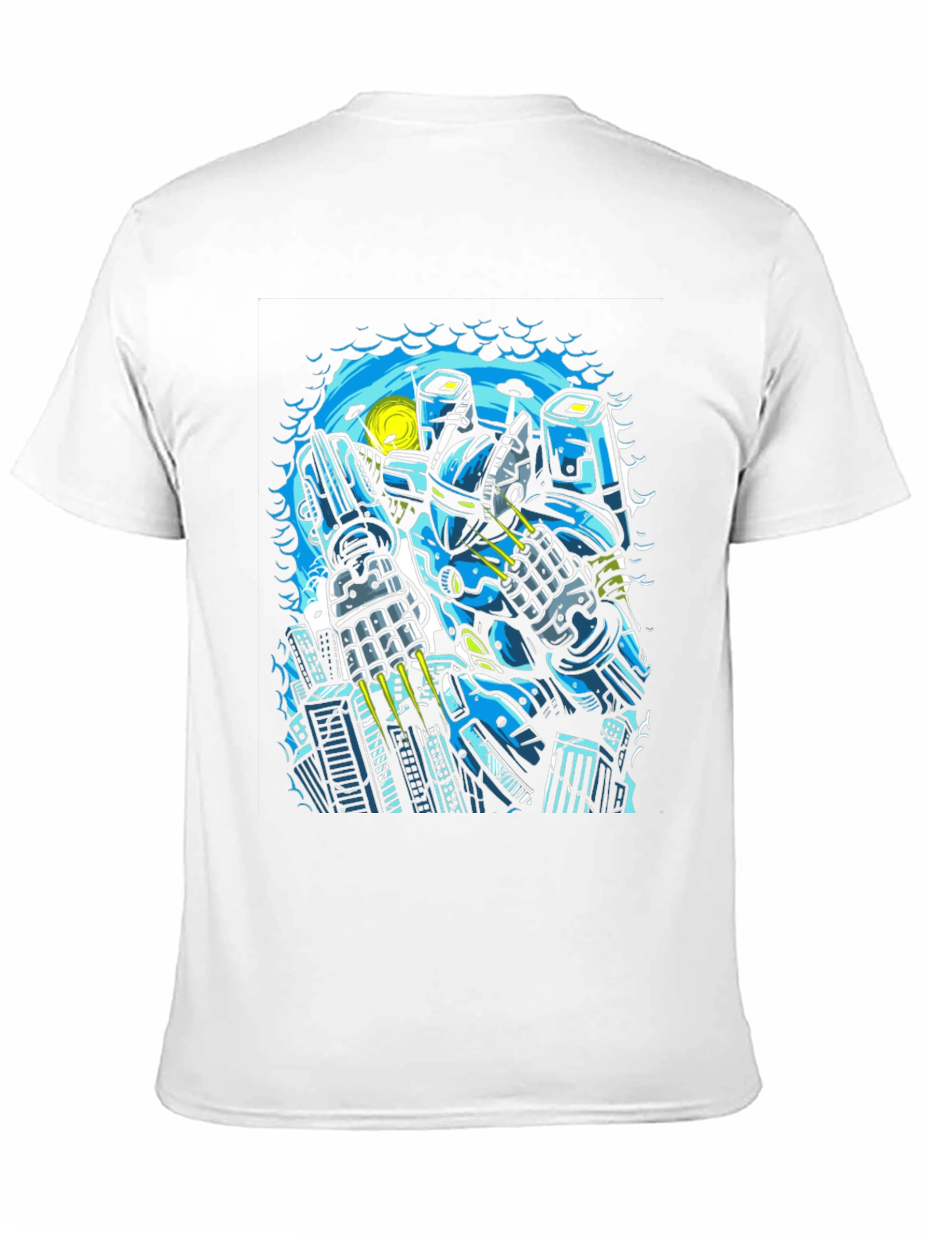 Robot Graphic Tee - Sci-Fi Style
