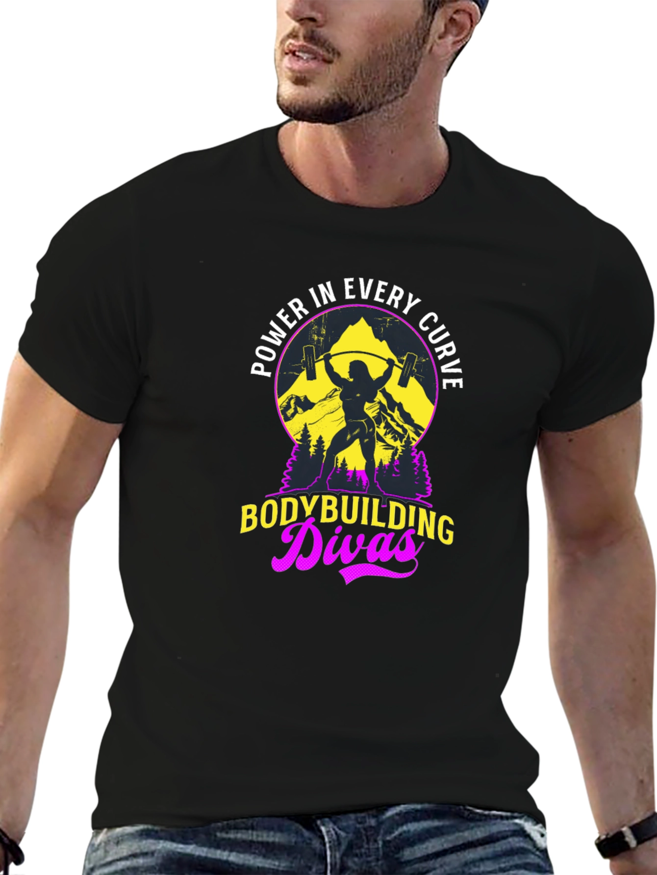 Bodybuilding Divas Graphic Tee - Power in Every Curve