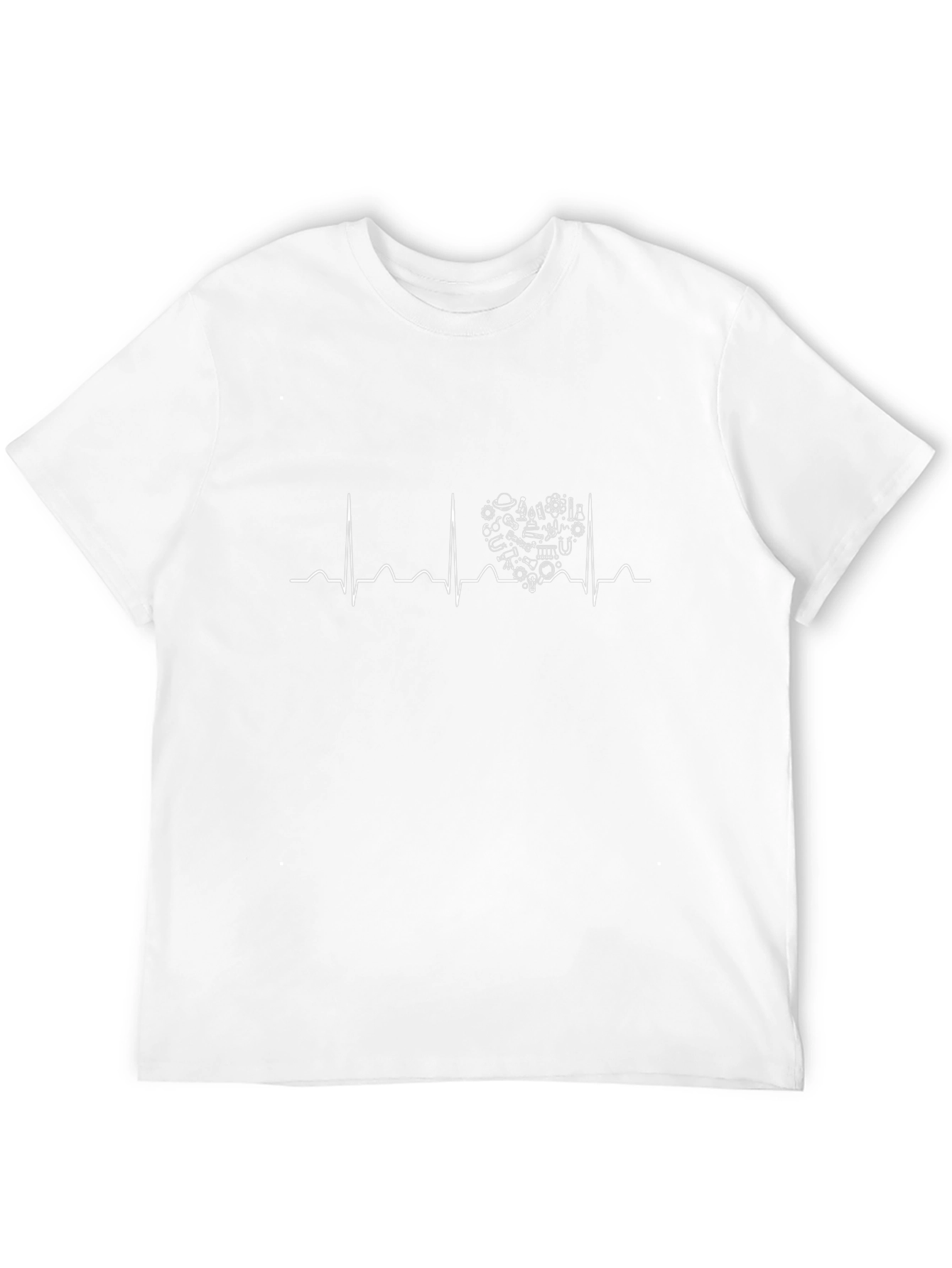 Science Heartbeat Black T-Shirt