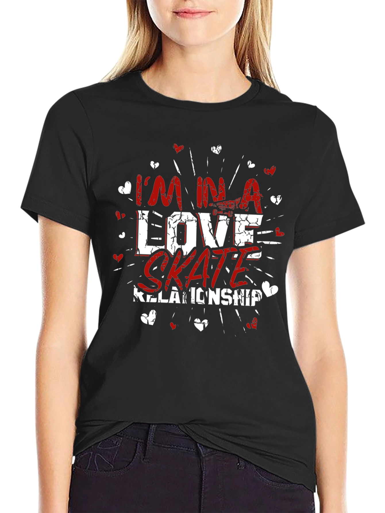 Skate Love Relationship T-Shirt