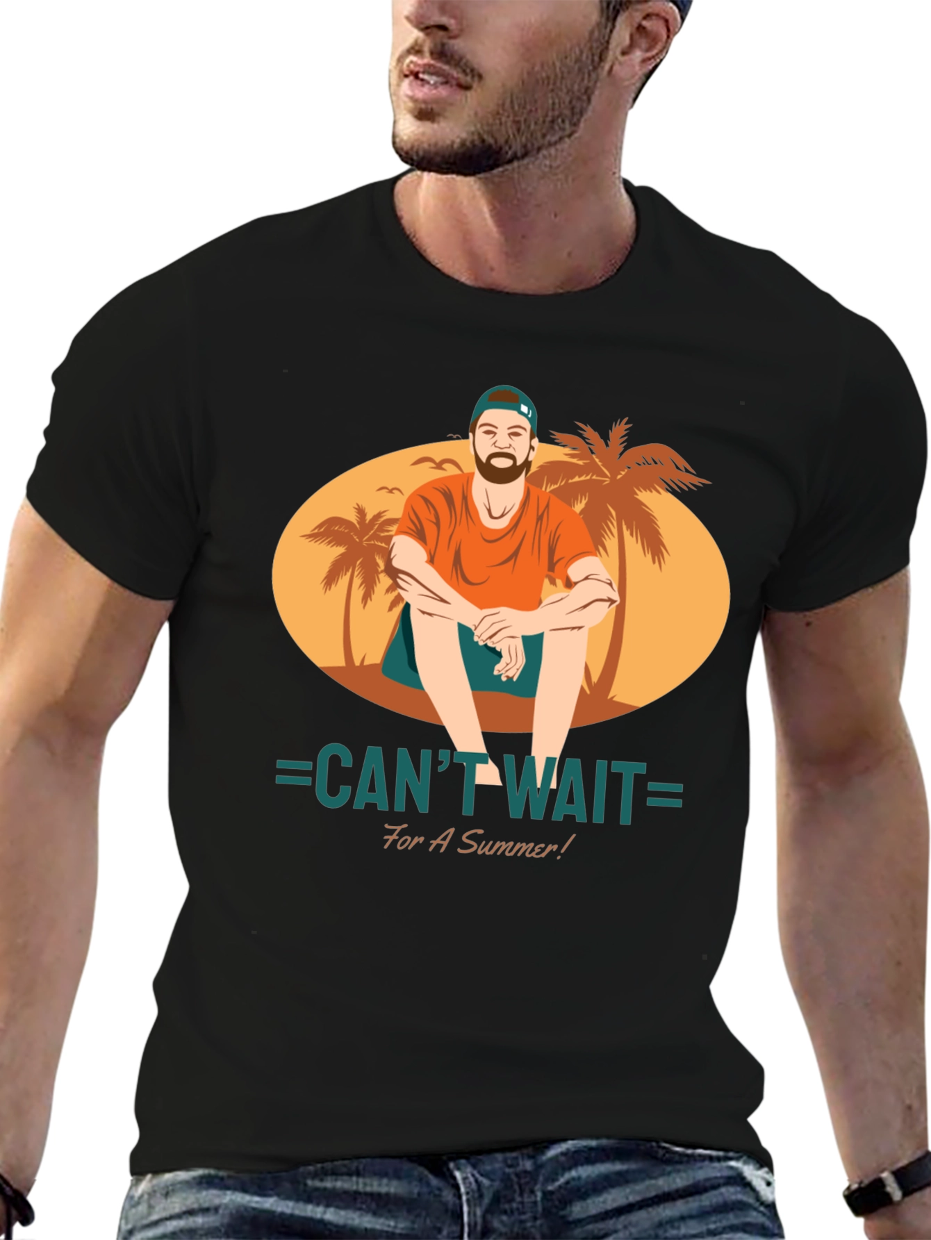 Summer Beach Vibe Graphic T-Shirt