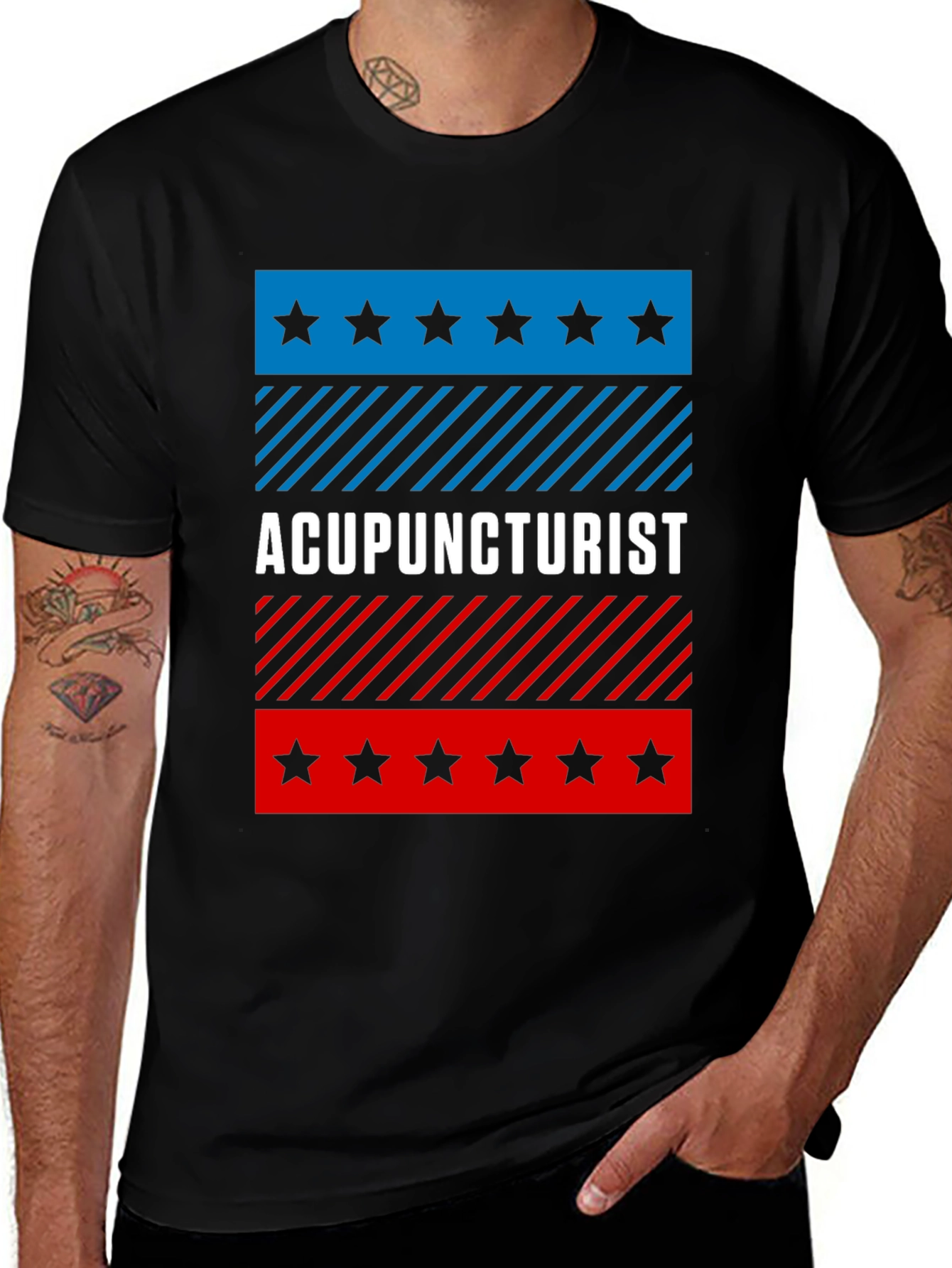 Acupuncturist Patriotic T-Shirt