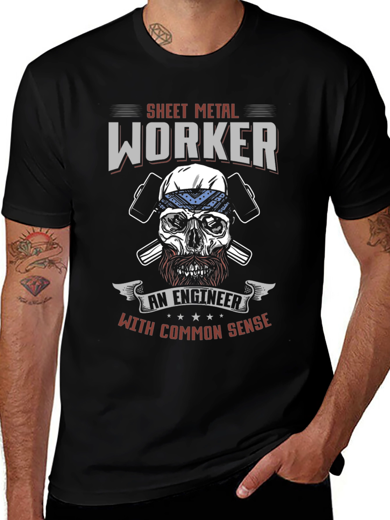 Sheet Metal Worker T-Shirt - Common Sense Engineer