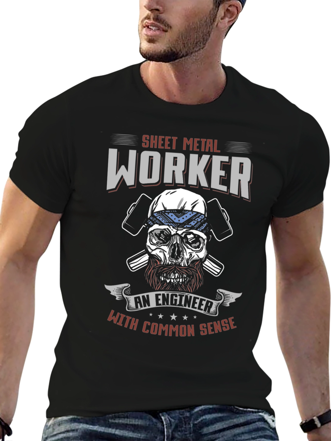 Sheet Metal Worker T-Shirt - Common Sense Engineer