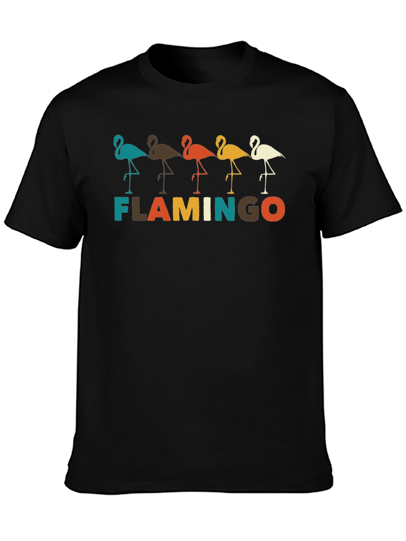 Retro Flamingo Graphic Tee -  Stylish Bird Lover Shirt