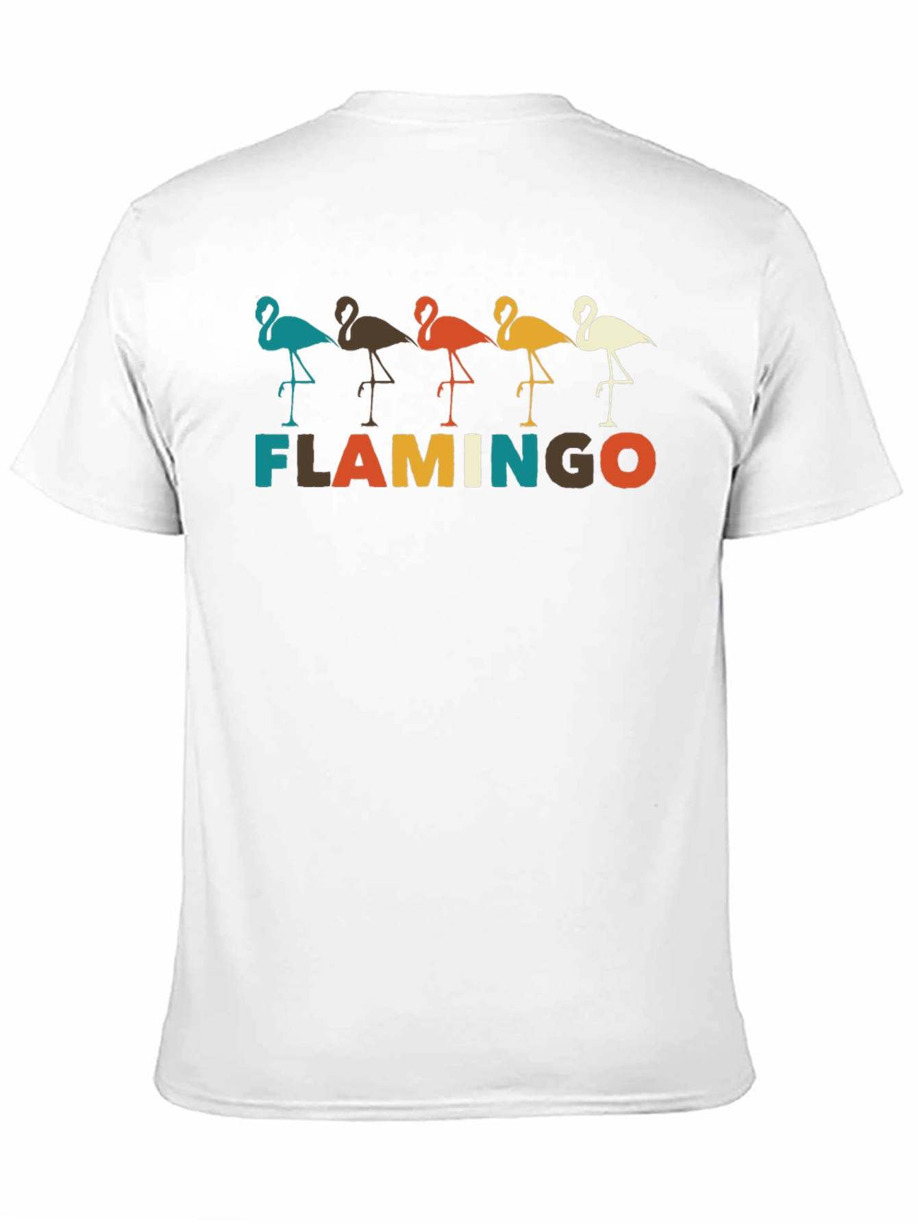 Retro Flamingo Graphic Tee -  Stylish Bird Lover Shirt