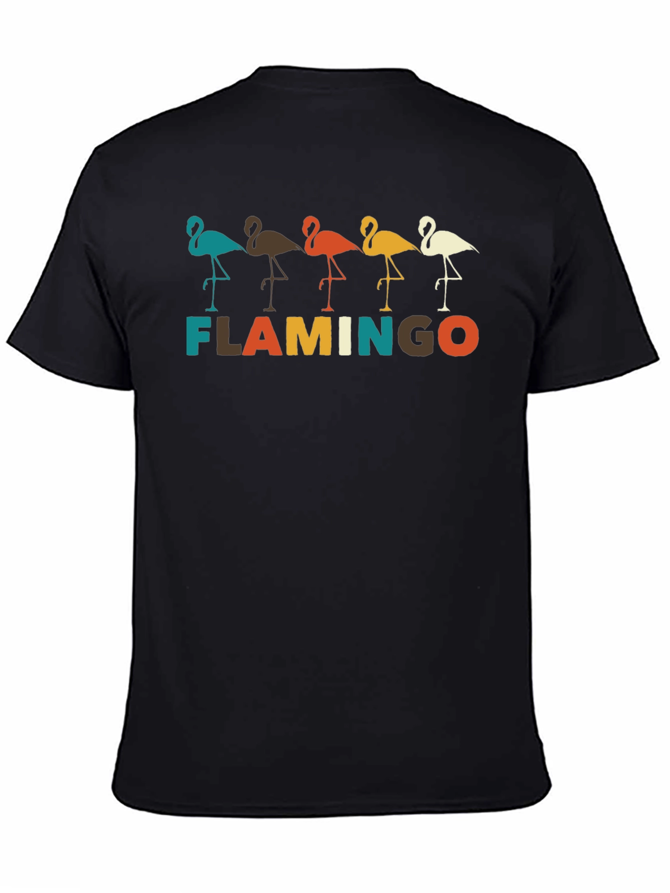 Retro Flamingo Graphic Tee -  Stylish Bird Lover Shirt