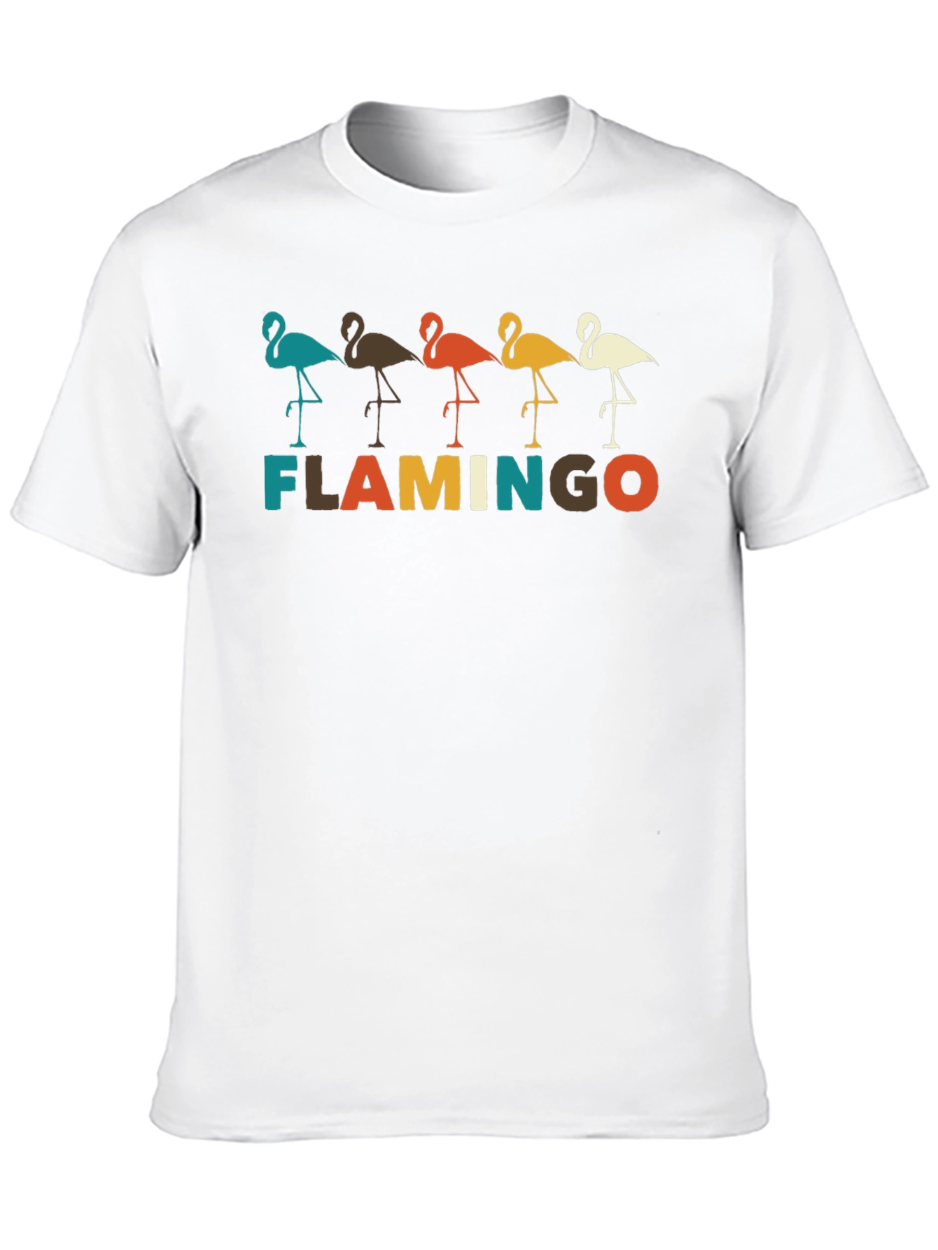 Retro Flamingo Graphic Tee -  Stylish Bird Lover Shirt