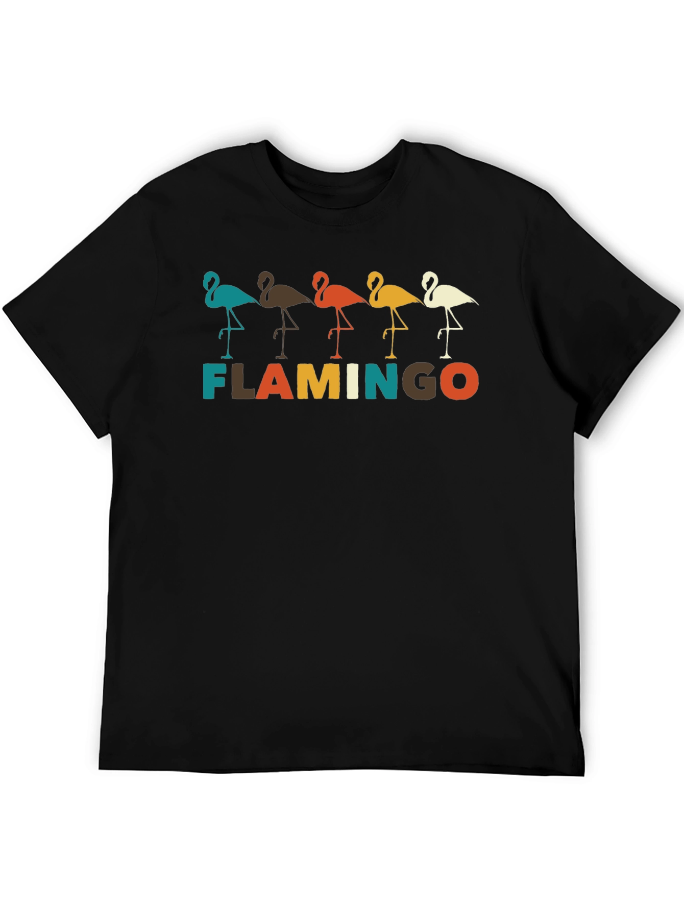 Retro Flamingo Graphic Tee -  Stylish Bird Lover Shirt