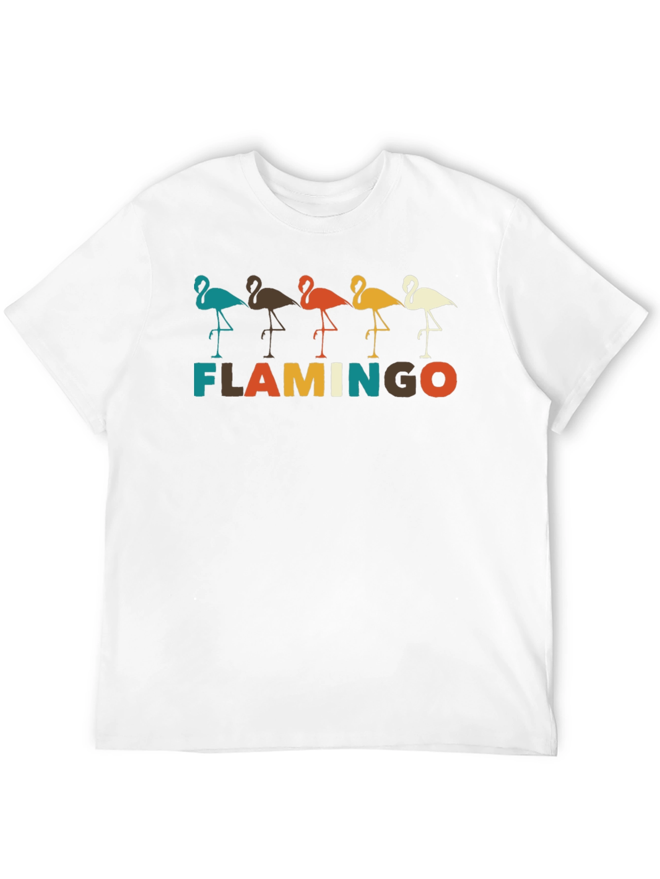 Retro Flamingo Graphic Tee -  Stylish Bird Lover Shirt