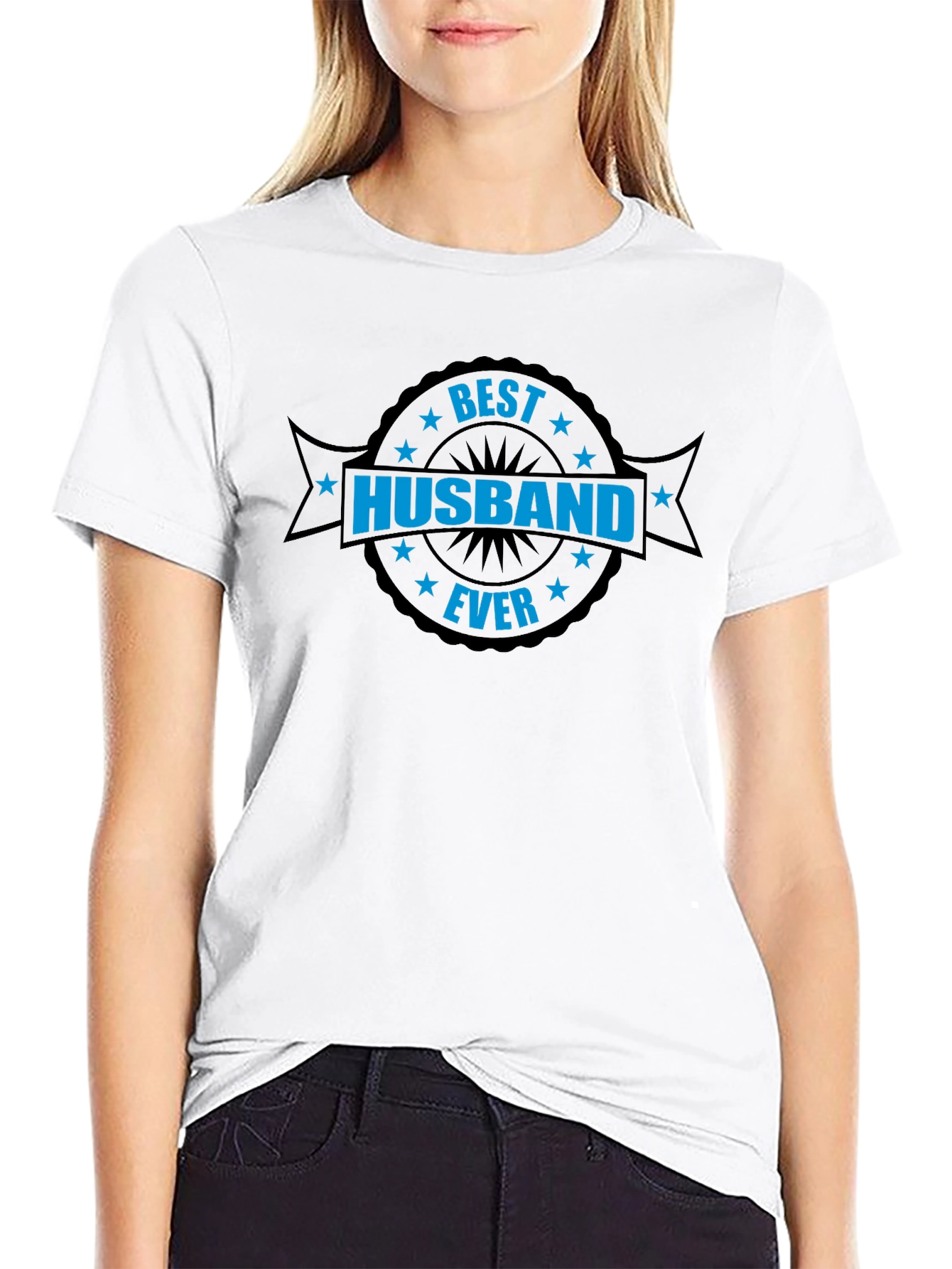Best Husband Ever Black Crew Neck T-Shirt