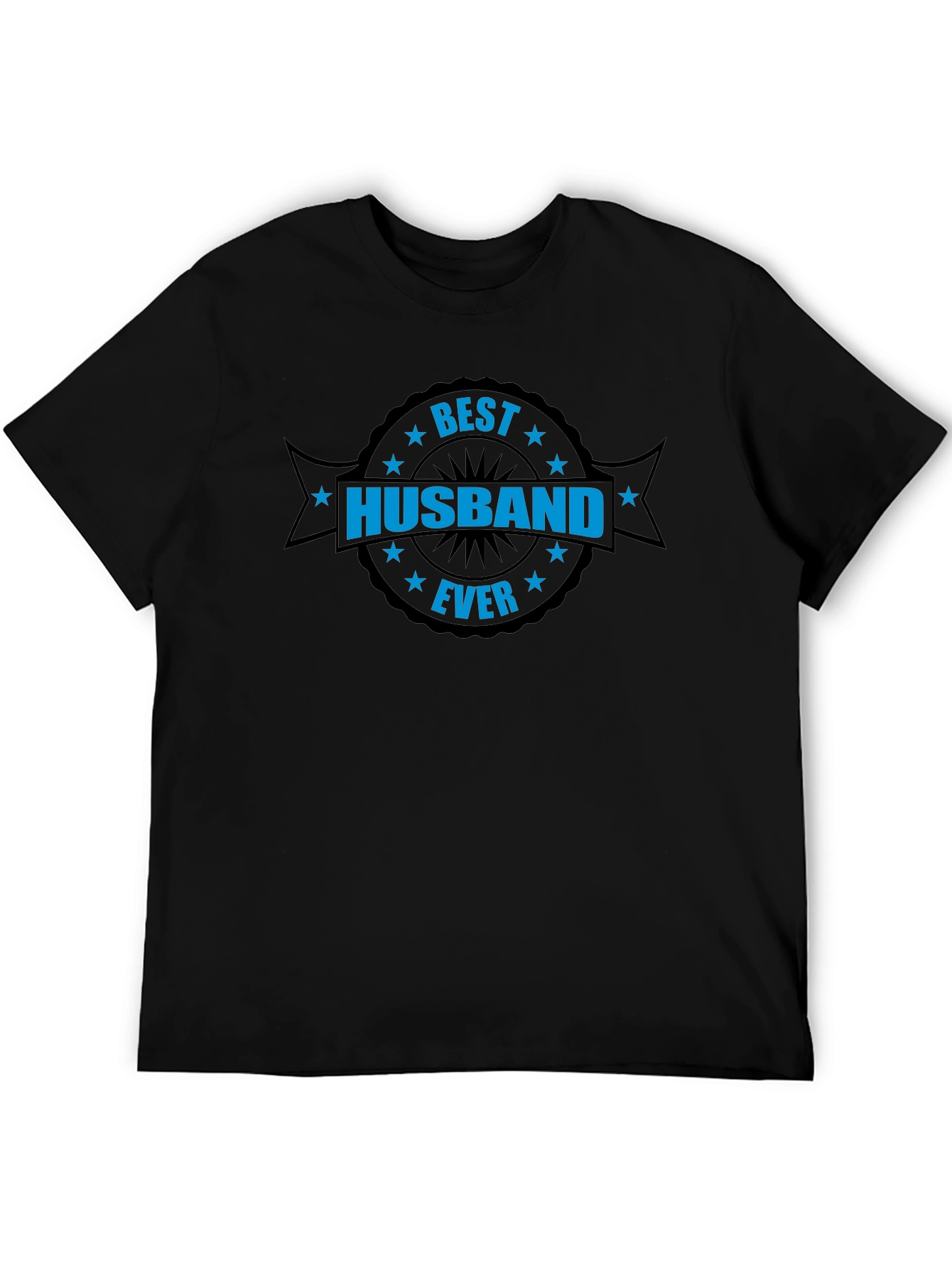 Best Husband Ever Black Crew Neck T-Shirt
