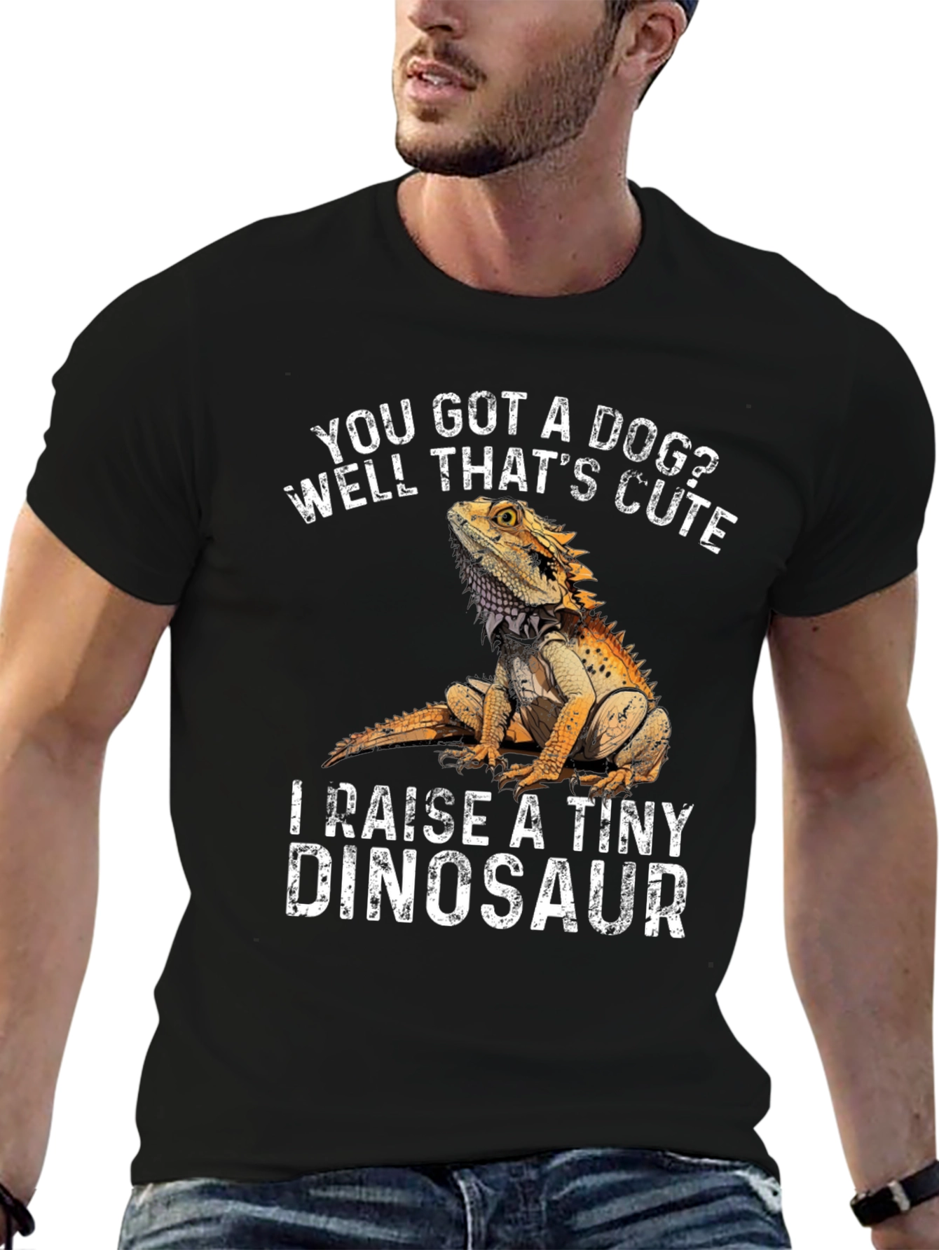 Bearded Dragon Tiny Dinosaur Graphic T-Shirt