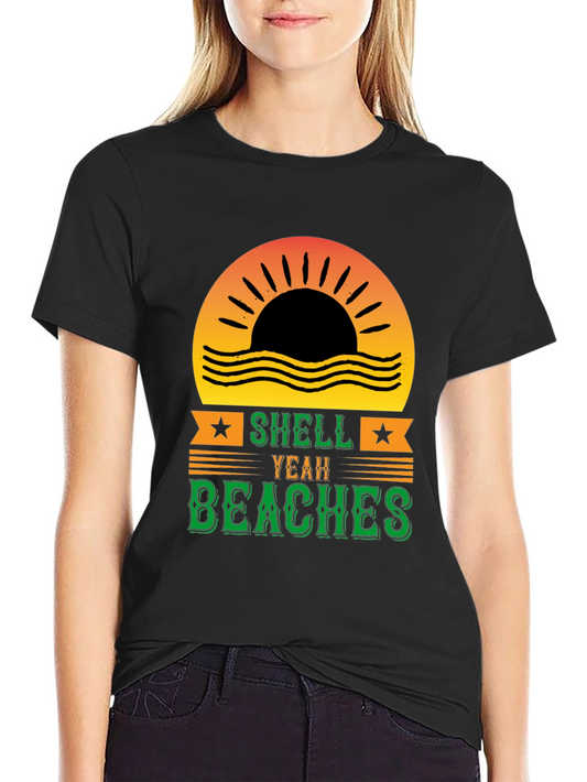 Shell Yeah Beaches Graphic Tee - Summer Vibes