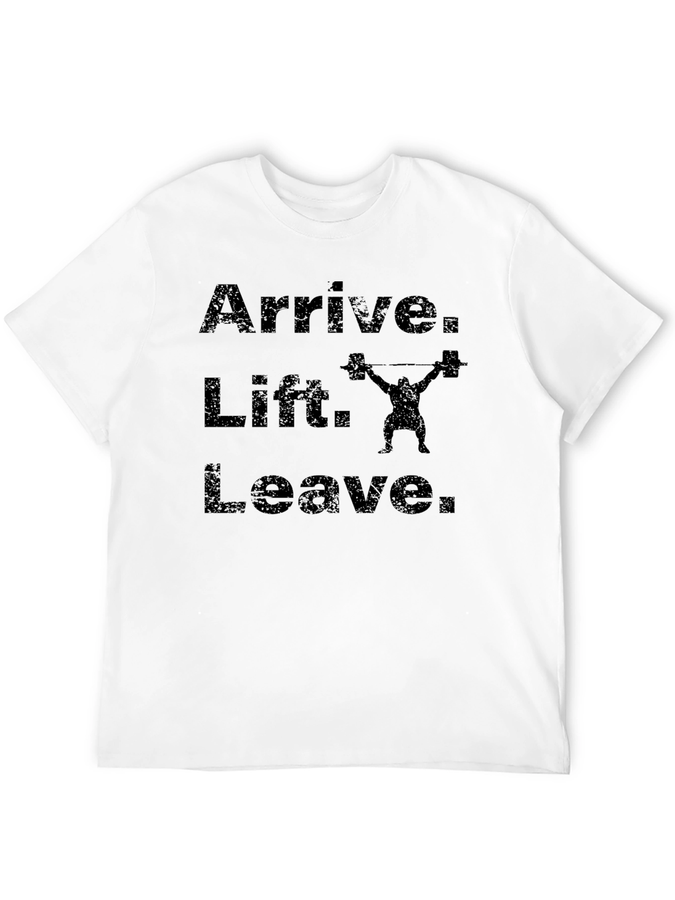 Arrive Lift Leave Mens Black Gym T-Shirt